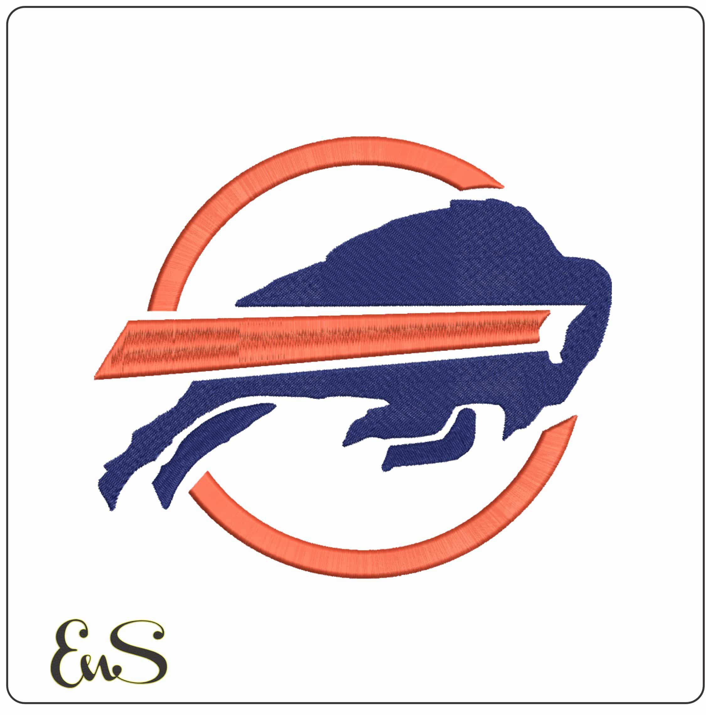 Bucknell Bison 1989-2002 Logo Embroidery Design