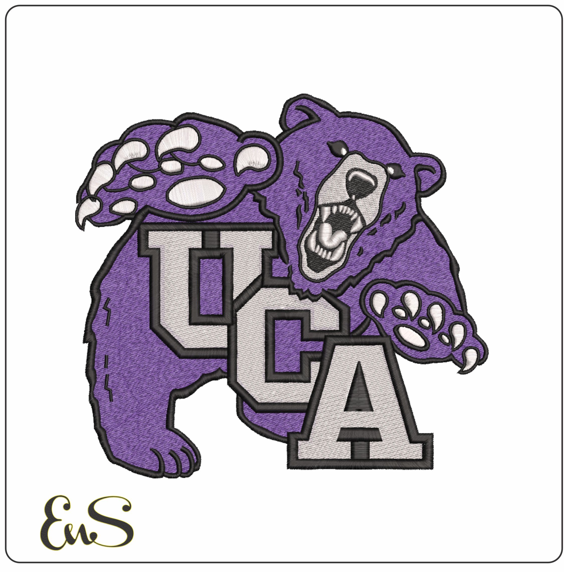 Central Arkansas Bears 1993-2009 Logo Embroidery Design