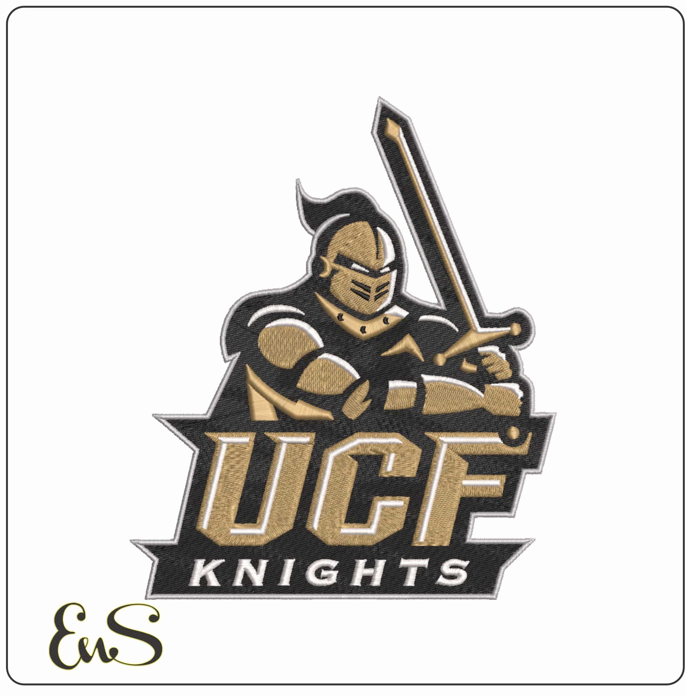 Central Florida Knights 2007 to 2012 University    - Elegant embroidery design file-instant download
