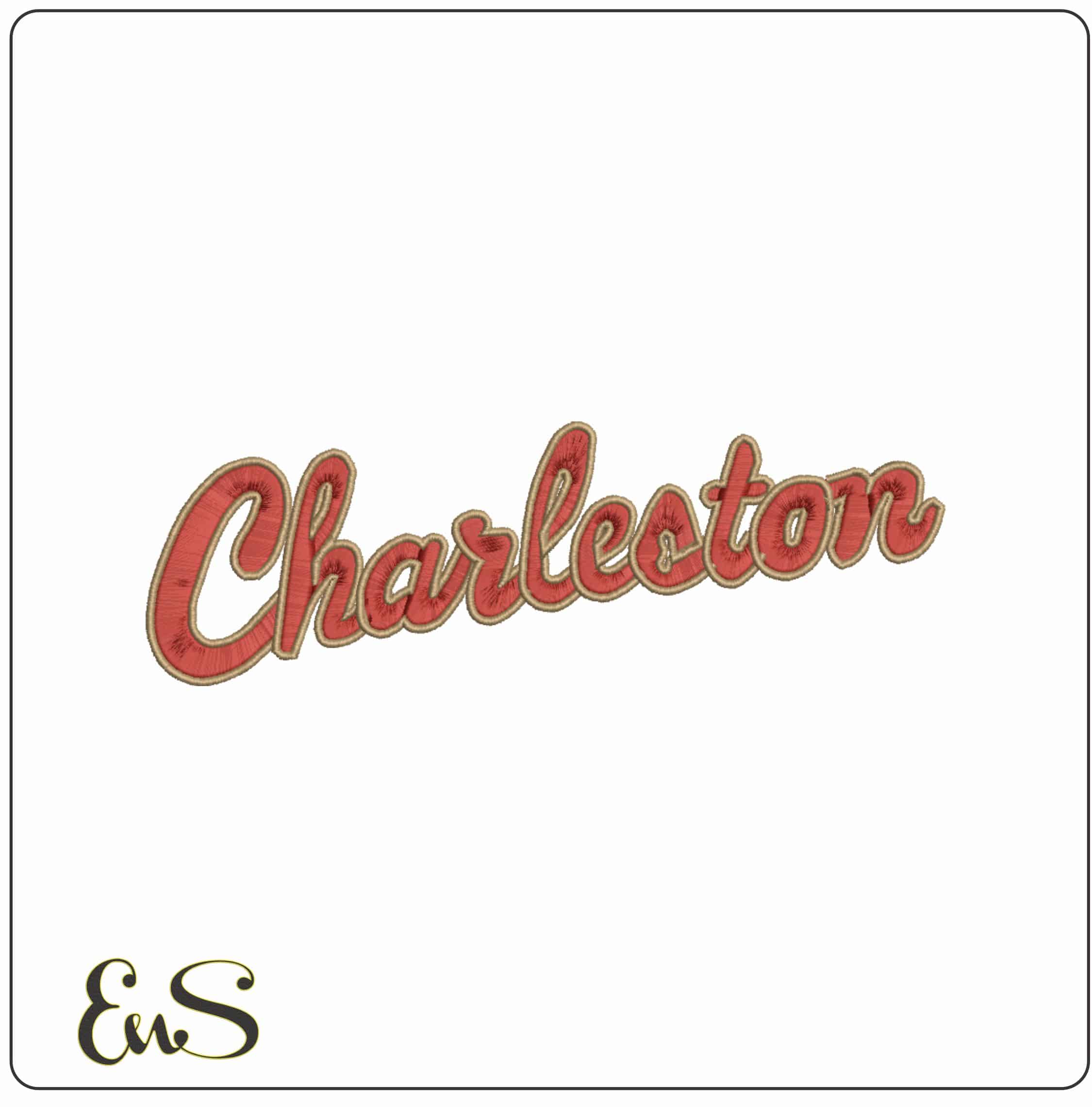 Charleston Cougars Script Wordmark Embroidery Design