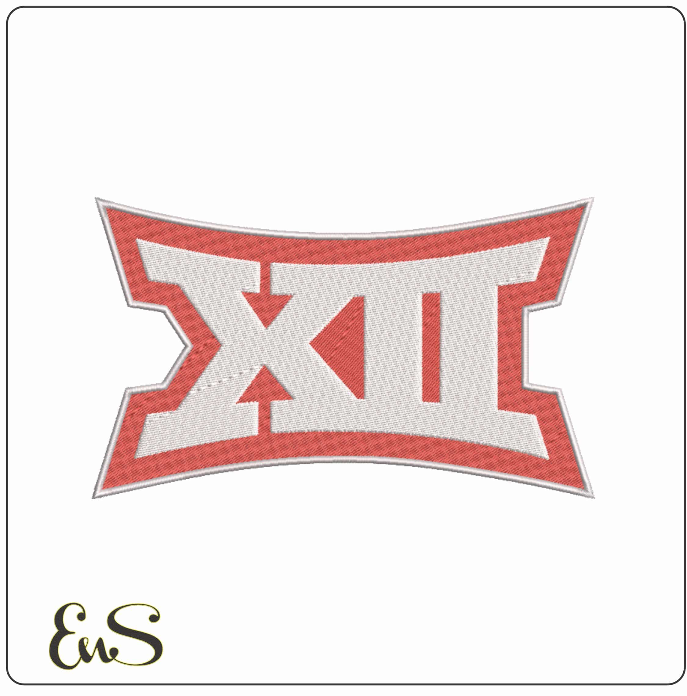 Big 12 Conference 2019 Logo Embroidery Design