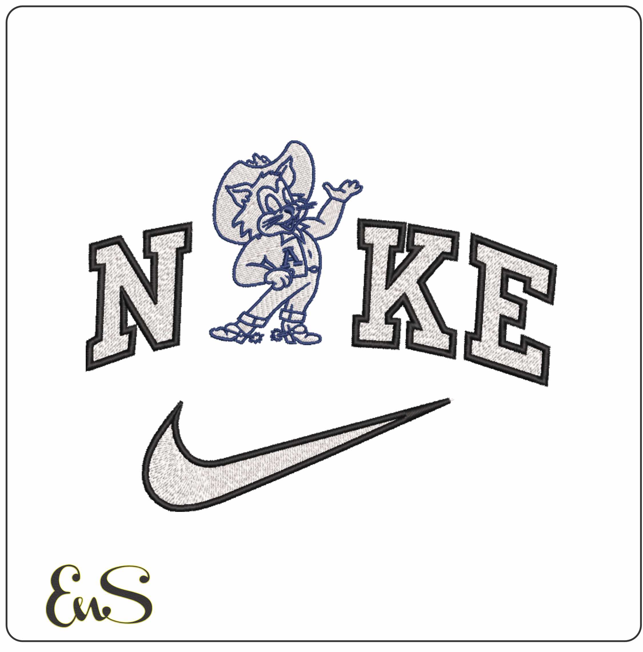 Nike Arizona Wildcats 1950 College - Elegant embroidery design file-instant download
