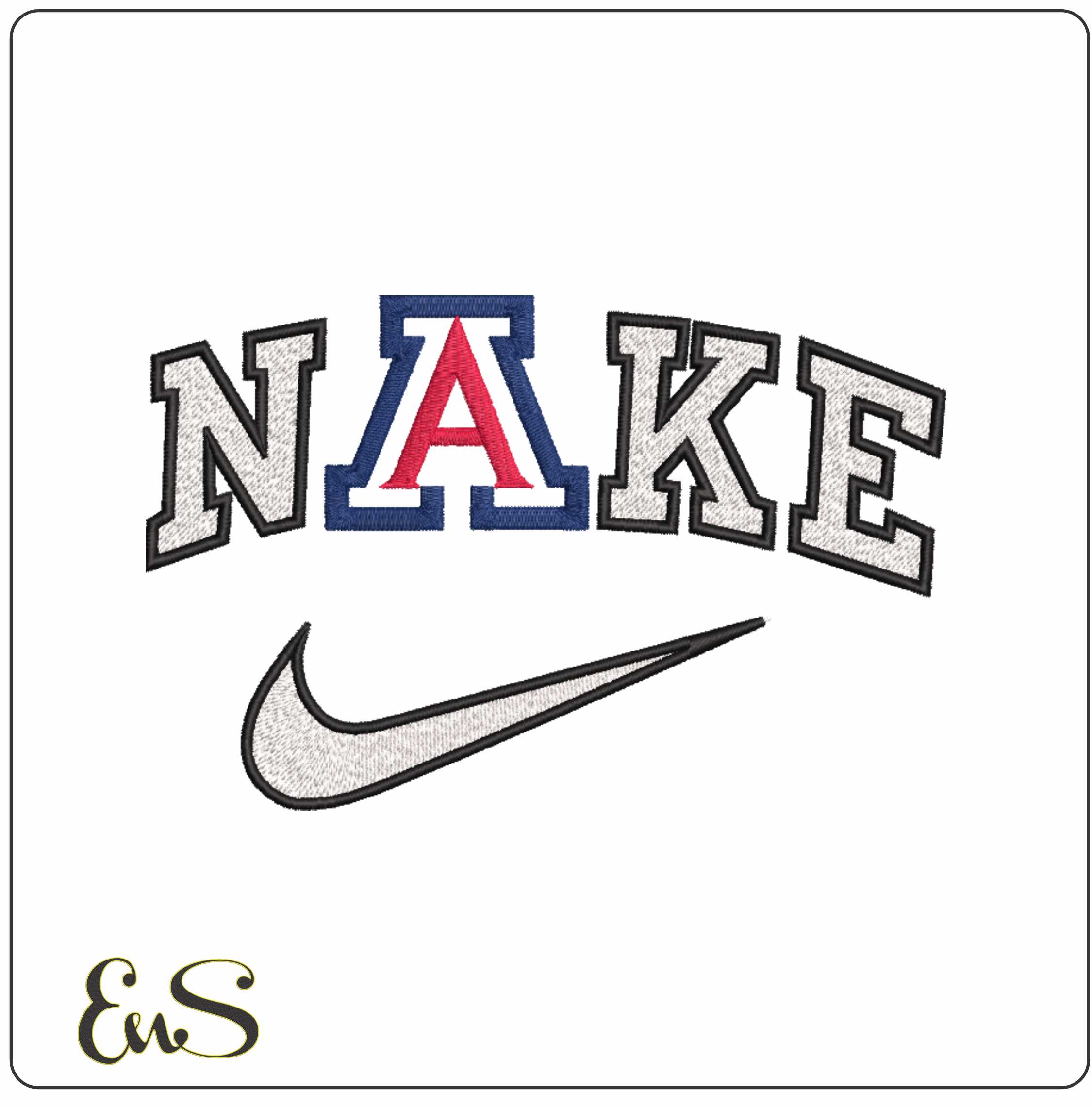 Nike Arizona Wildcats no Background College - Elegant embroidery design file-instant download