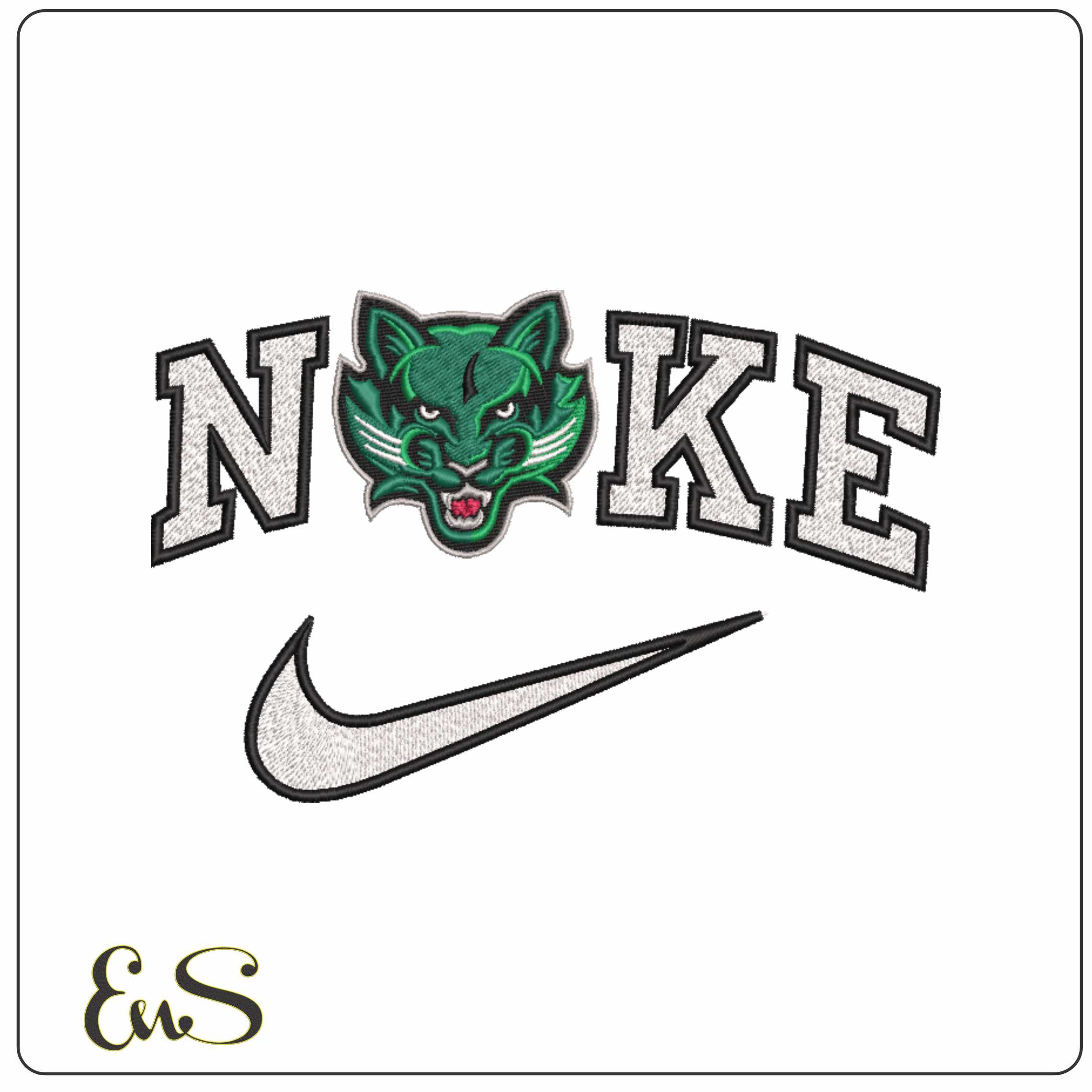 Nike Binghamton Bearcats Alternative  University   - Elegant embroidery design file-instant download