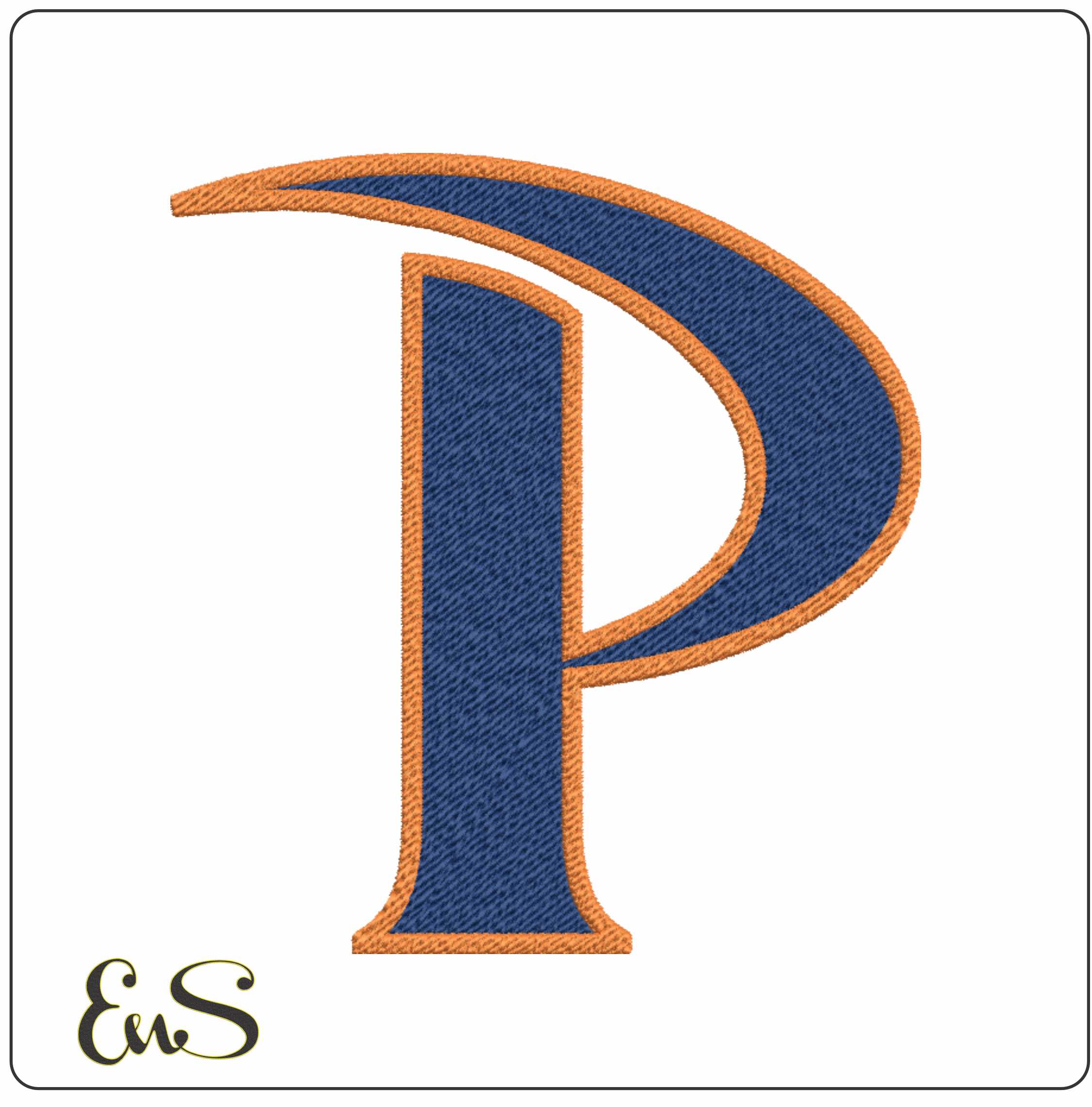 Pepperdine Waves machine embroidery design