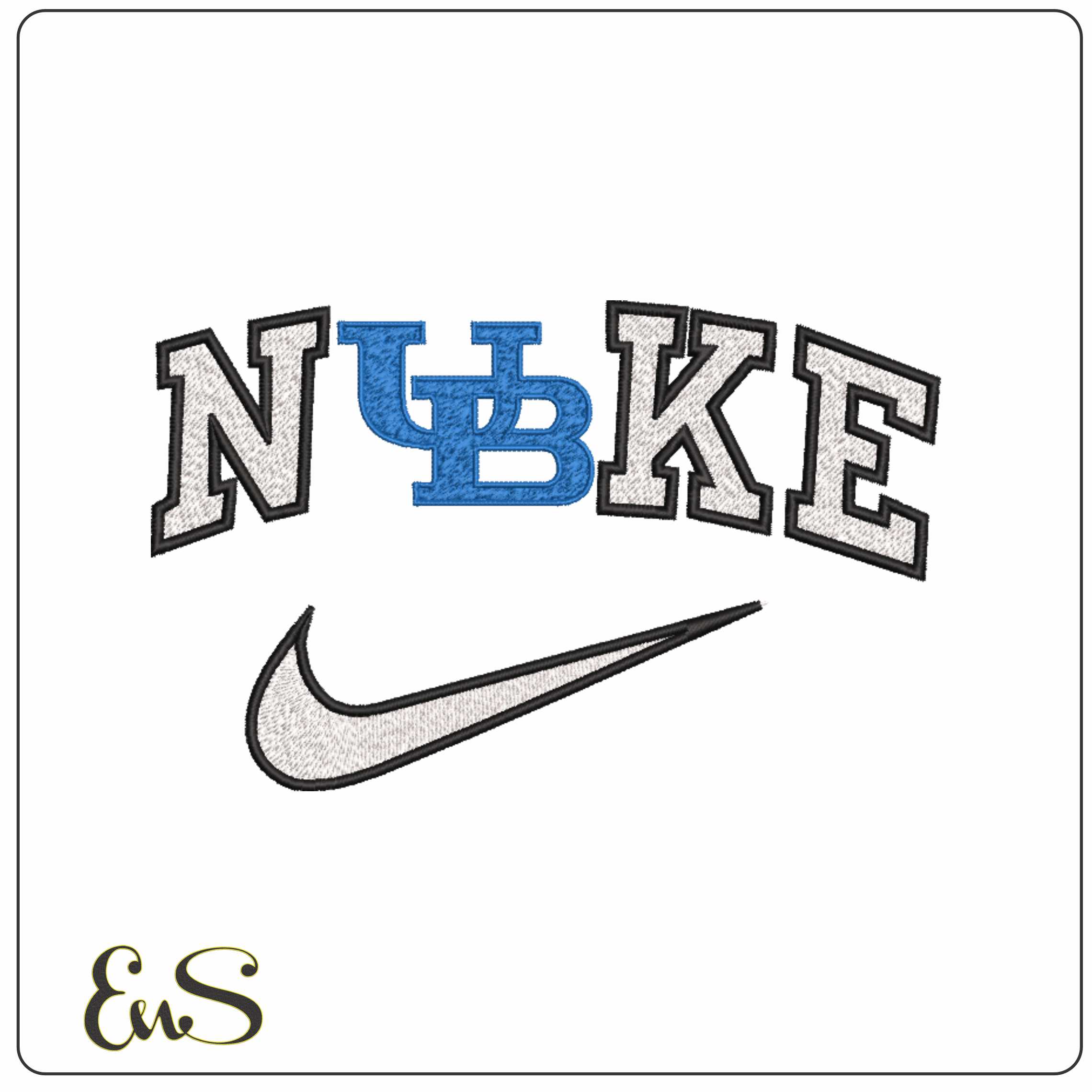 Nike Buffalo Bulls 2007 on Buffalo University - Elegant embroidery design file-instant download