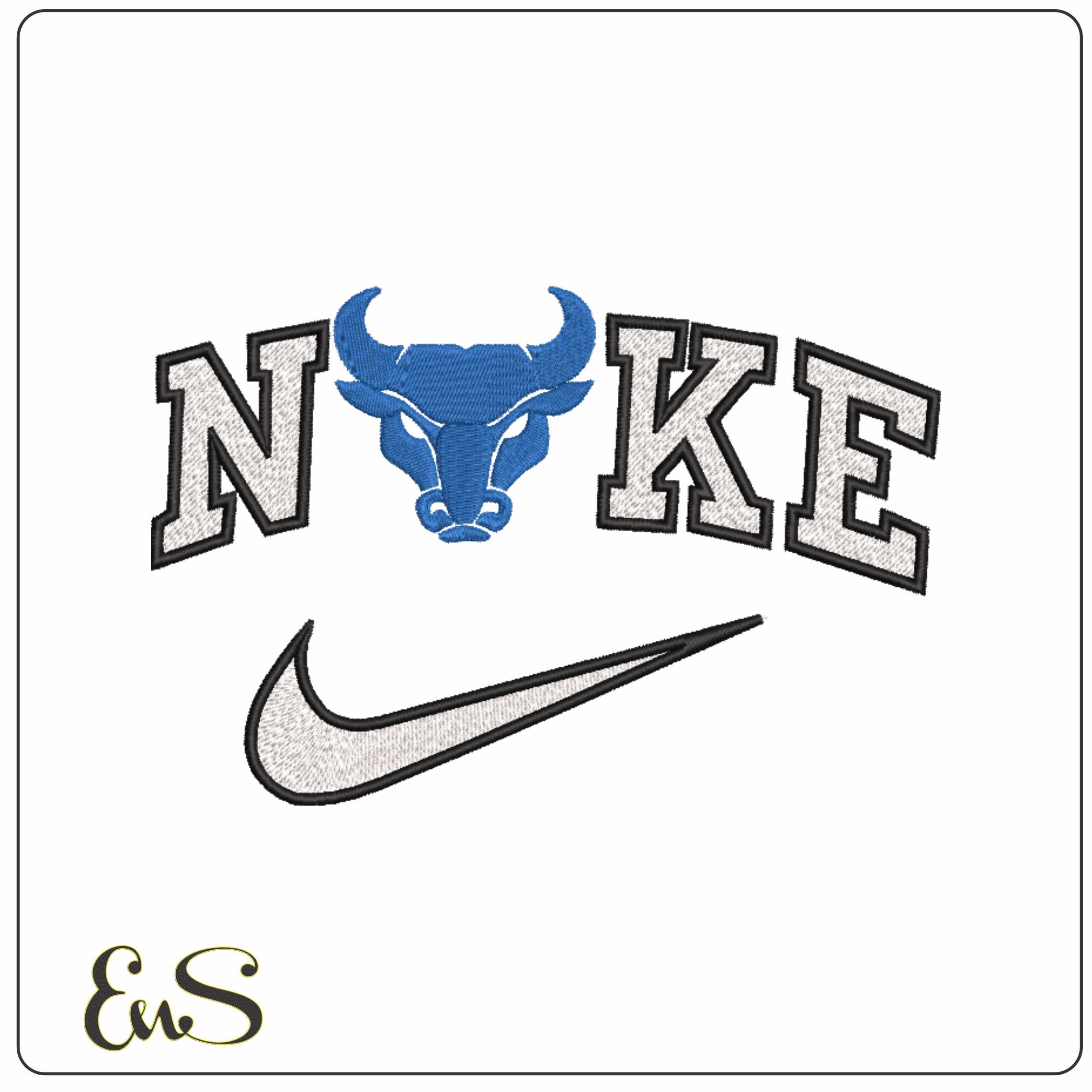 Nike Buffalo Bulls Alternative Buffalo University    - Elegant embroidery design file-instant download