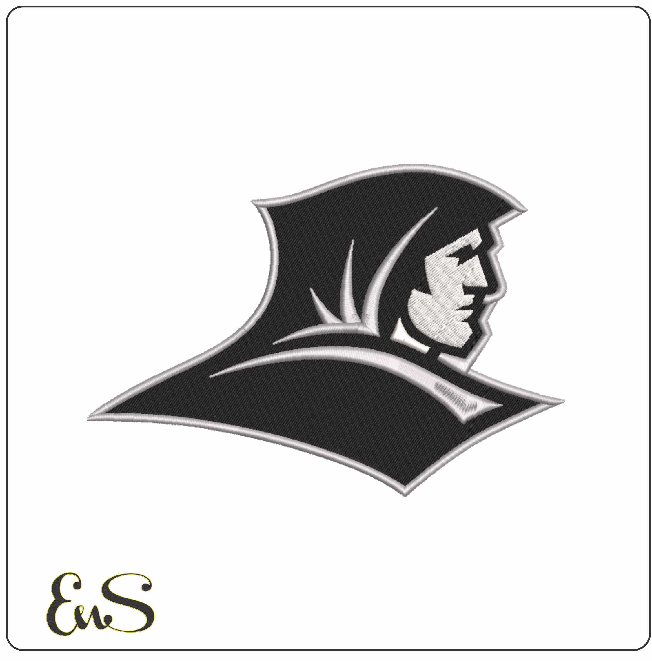 Providence Friars Friar Head Logo Embroidery Design