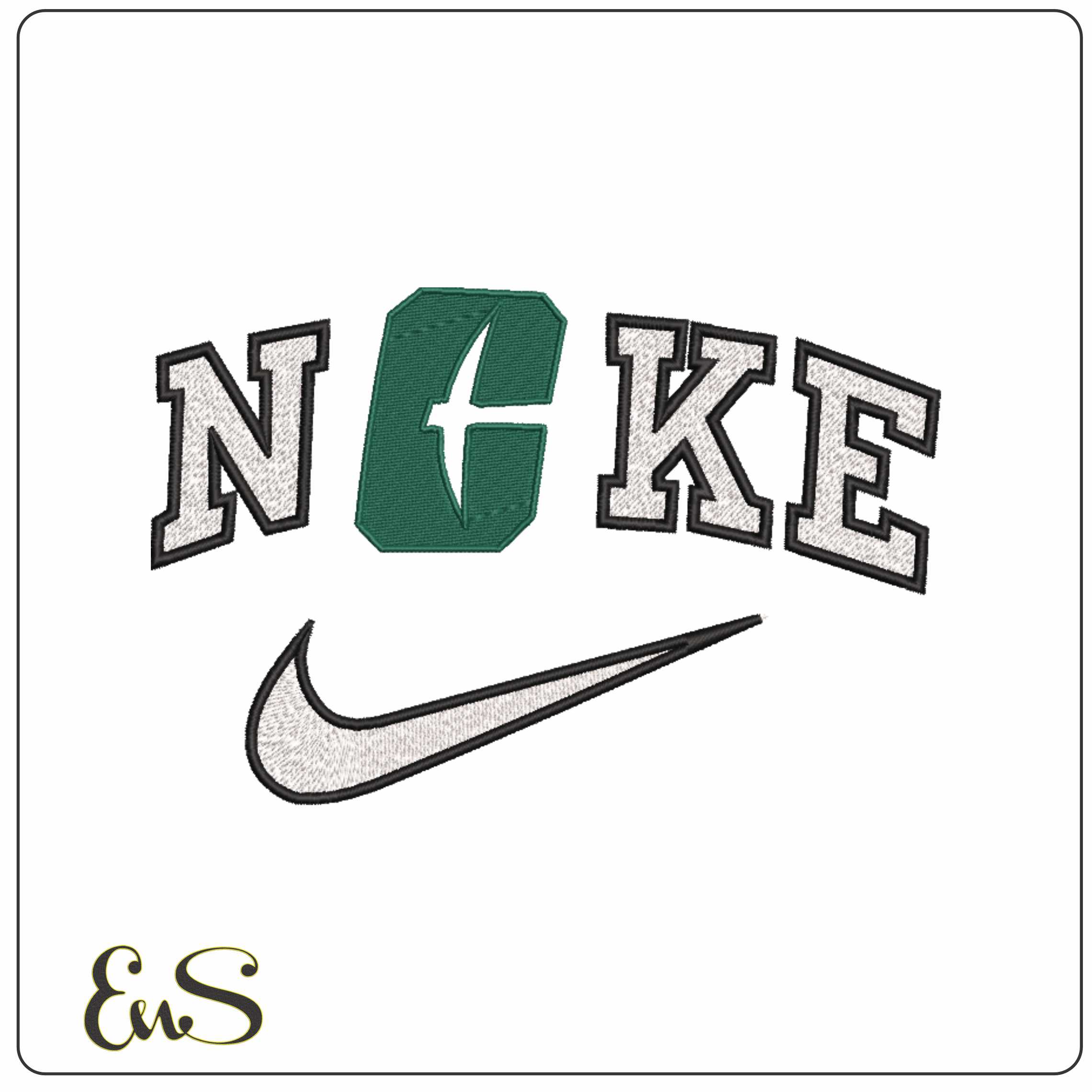 Nike Charlotte 49ers 2020  University of North Carolina     - Elegant embroidery design file-instant download