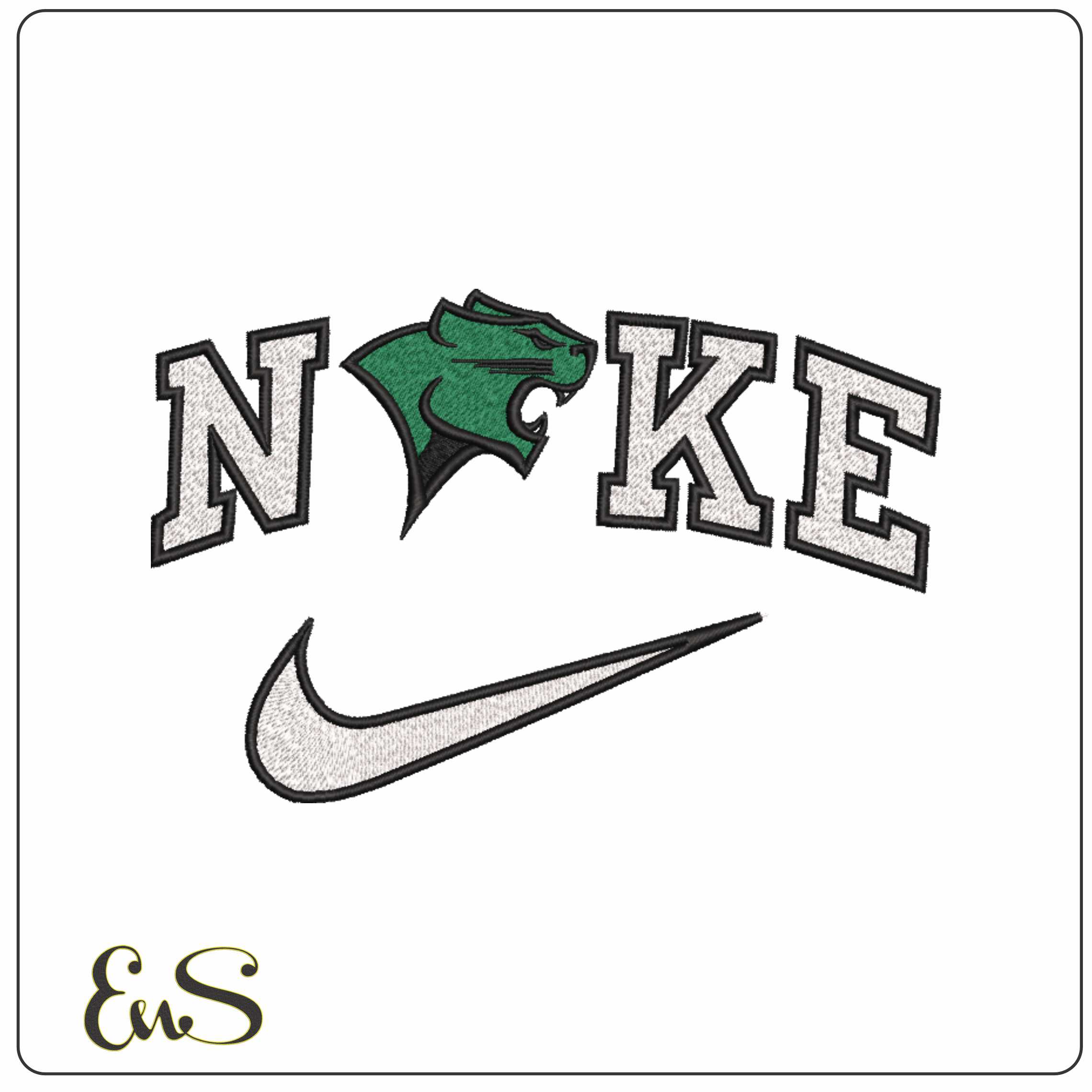 Nike Chicago State Cougars 2009  University     - Elegant embroidery design file-instant download