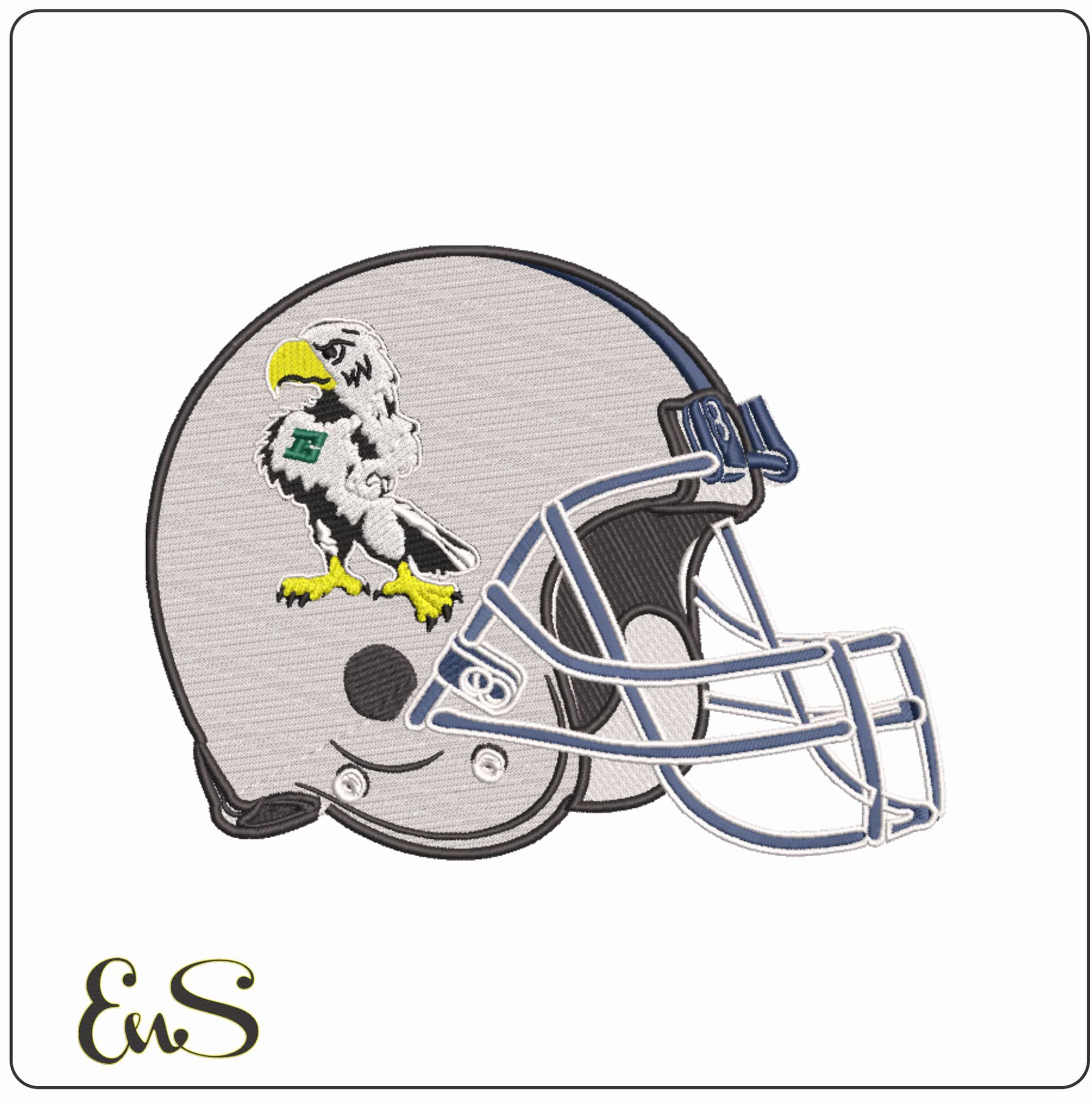 Eastern Michigan Eagles 1994-2001 Football Helmet Embroidery Design