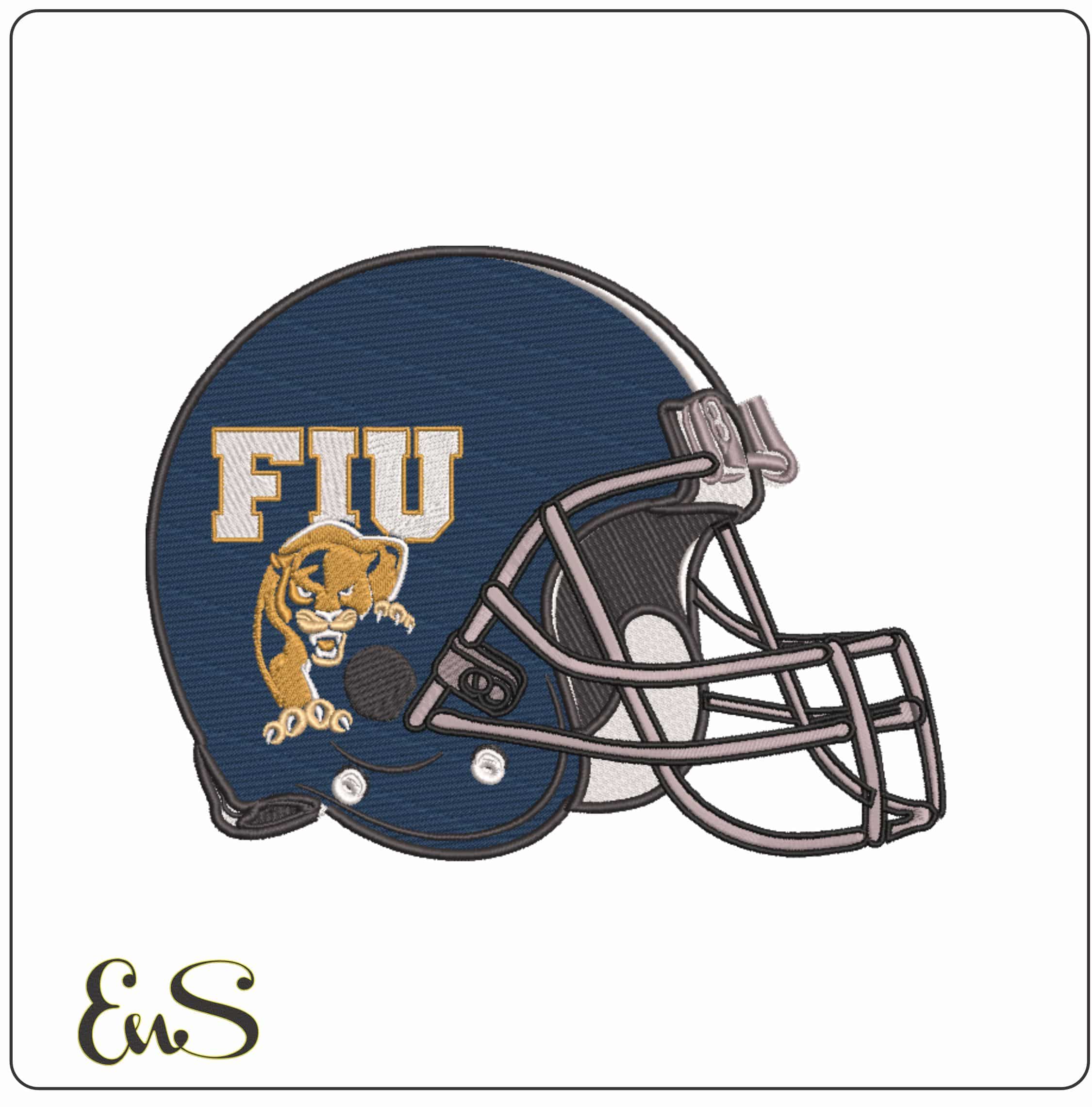 FIU Panthers 2008 Football Helmet Embroidery Design