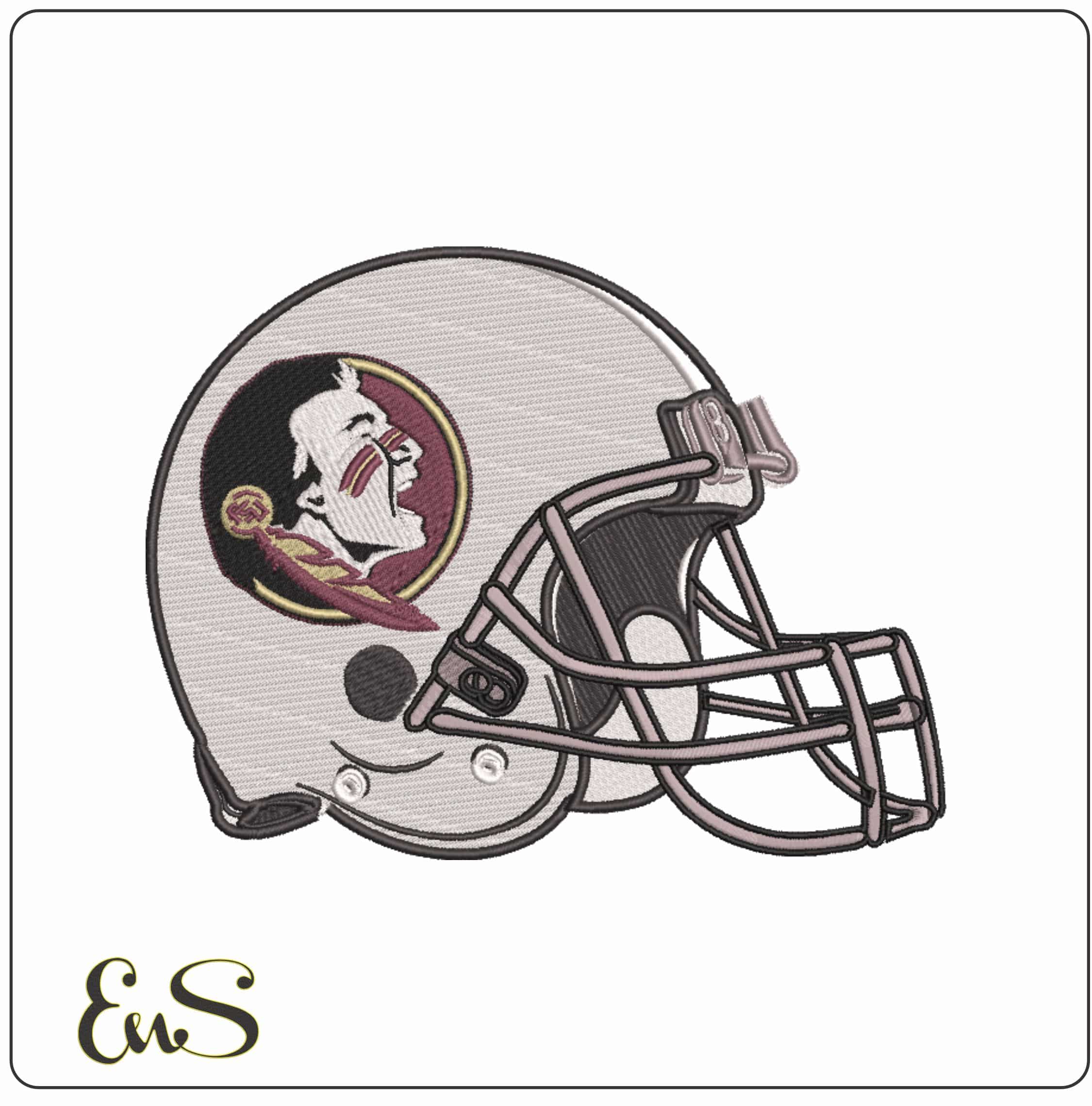 AF Helmet Florida State Seminoles 1976  University     - Elegant embroidery design file-instant download