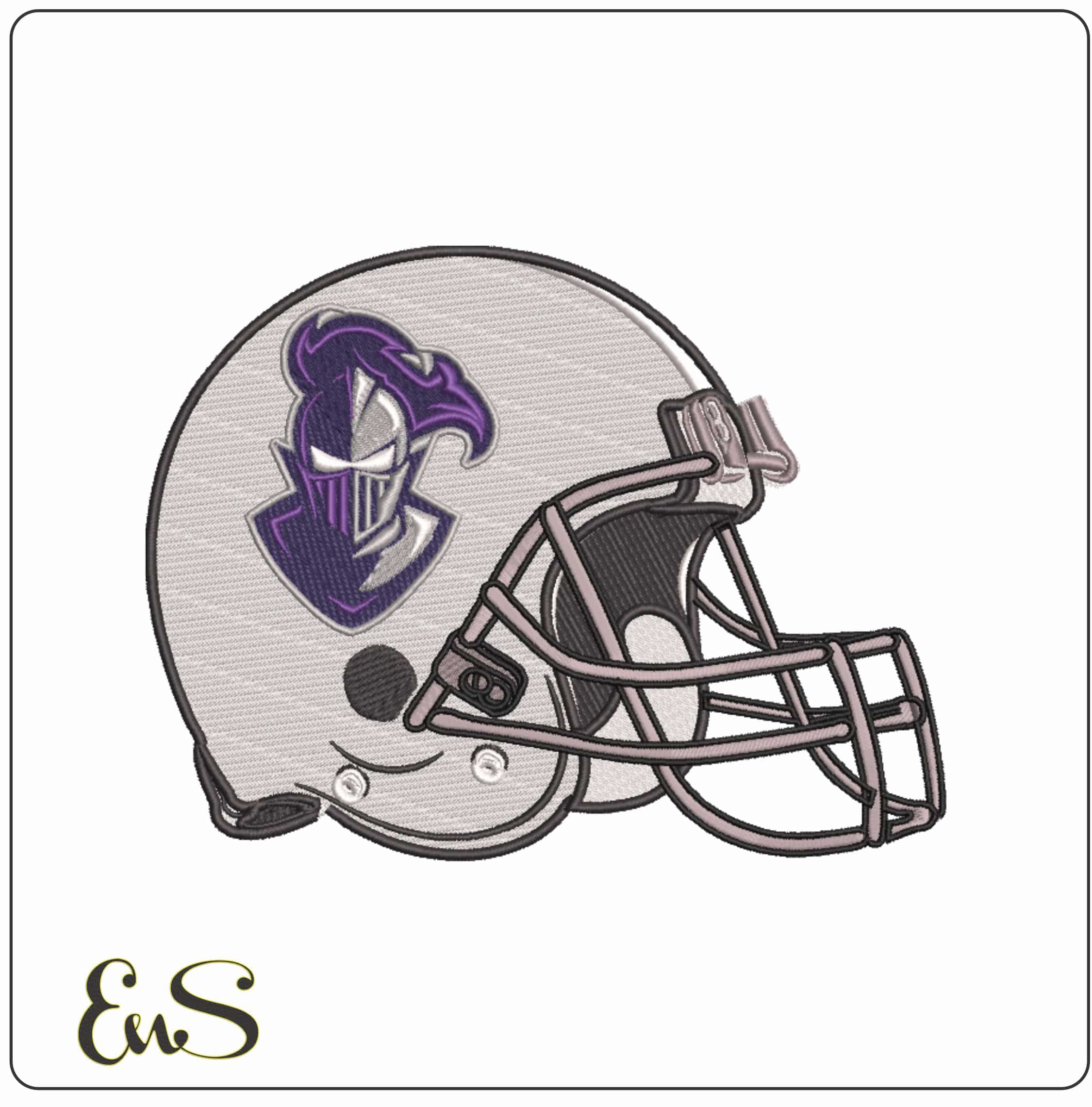 Furman Paladins Alternate Football Helmet Embroidery Design