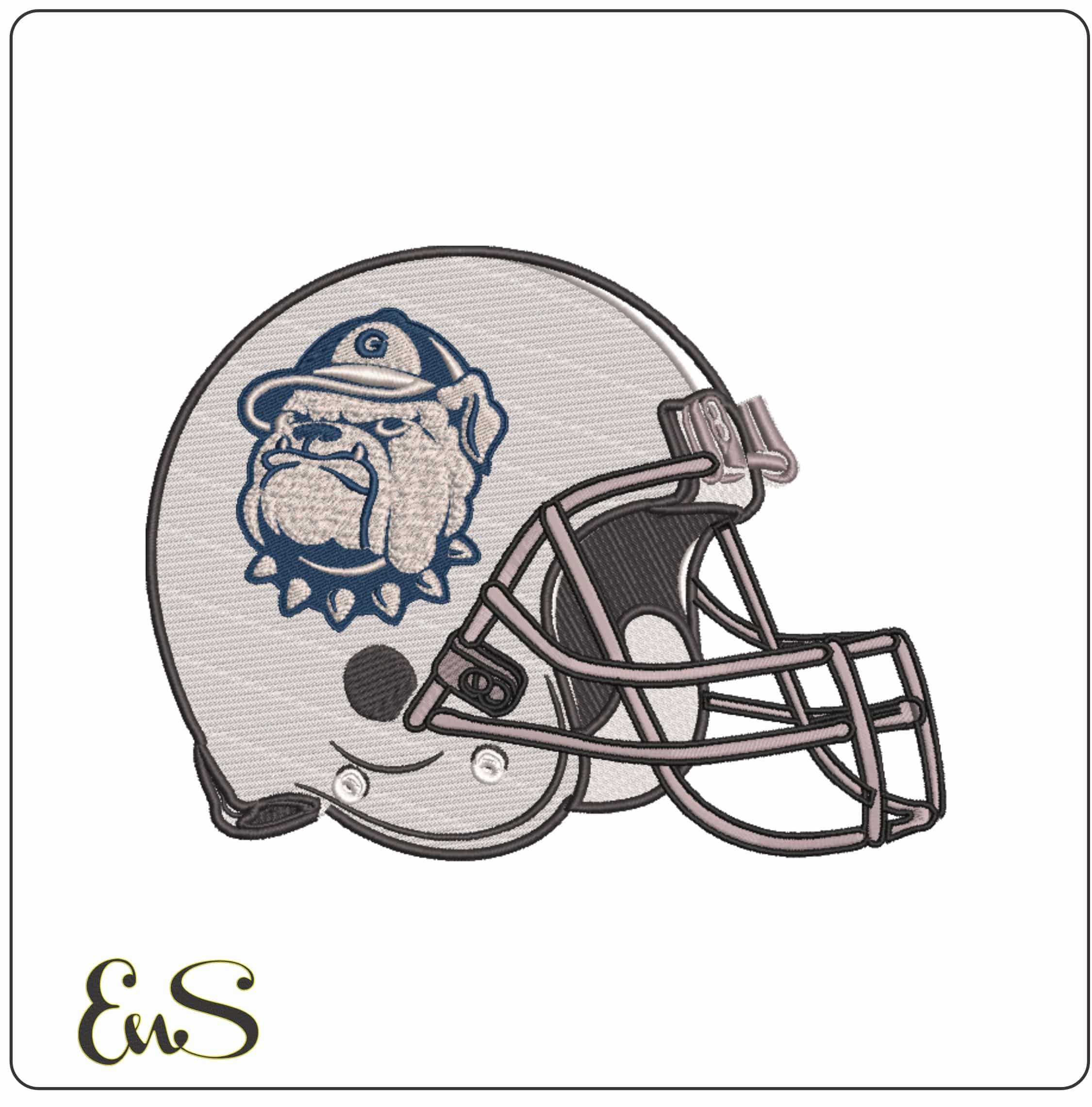 AF Helmet Georgetown Hoyas Alternative  University     - Elegant embroidery design file-instant download