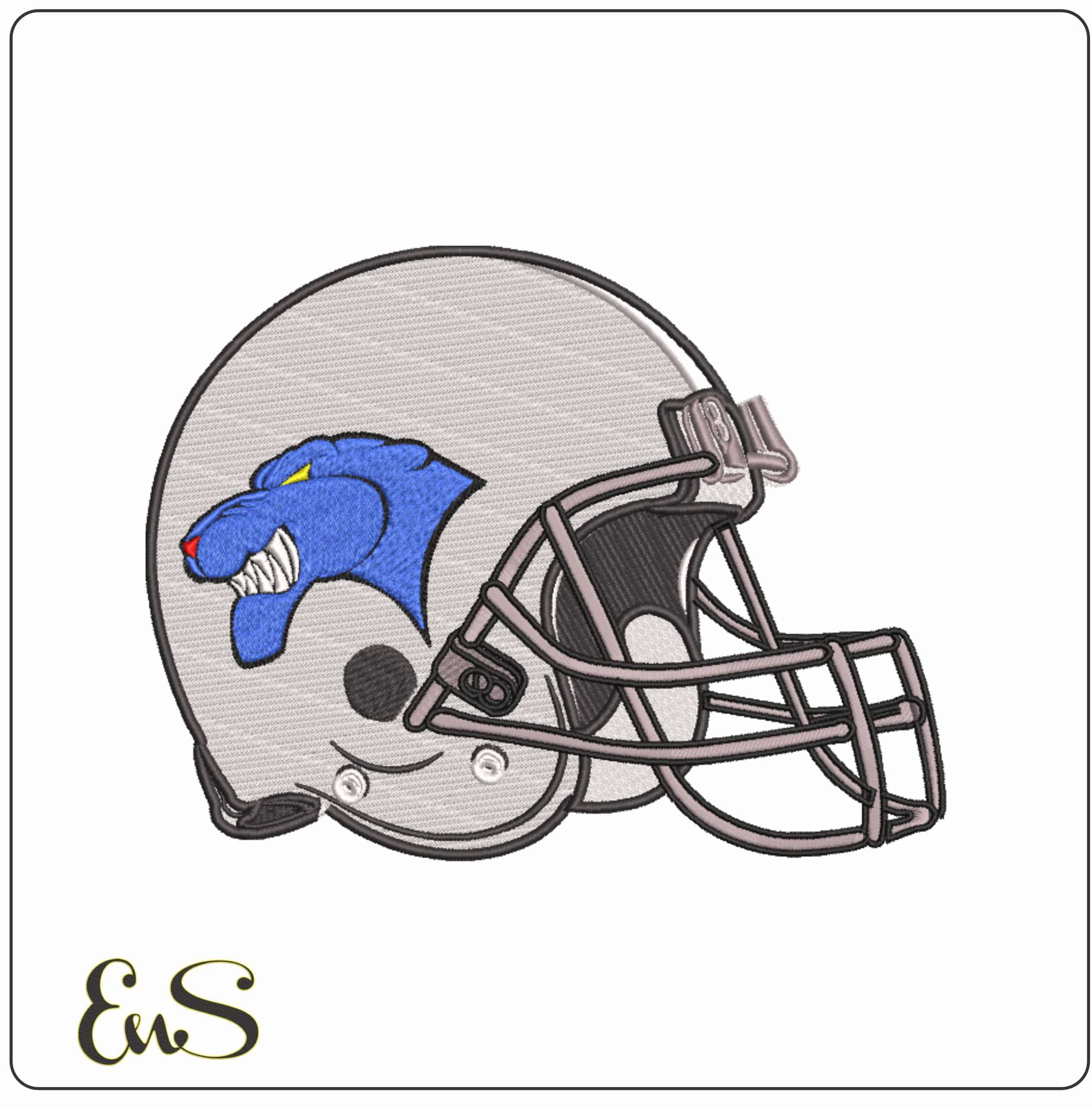 Georgia State Panthers 2002-2009 Logo Football Helmet Embroidery Design
