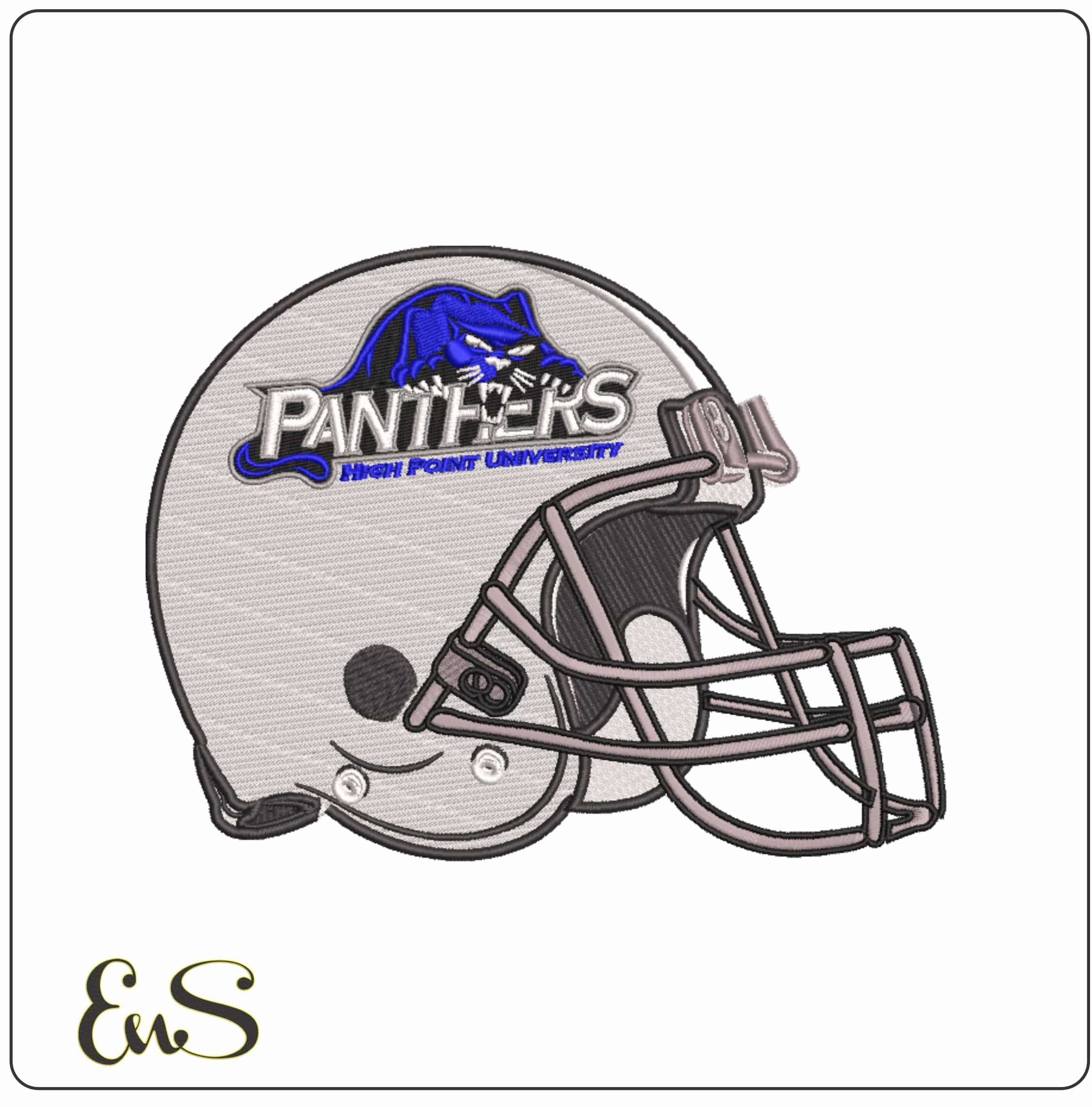 AF Helmet High Point Panthers 2004 to 2012  University     - Elegant embroidery design file-instant download