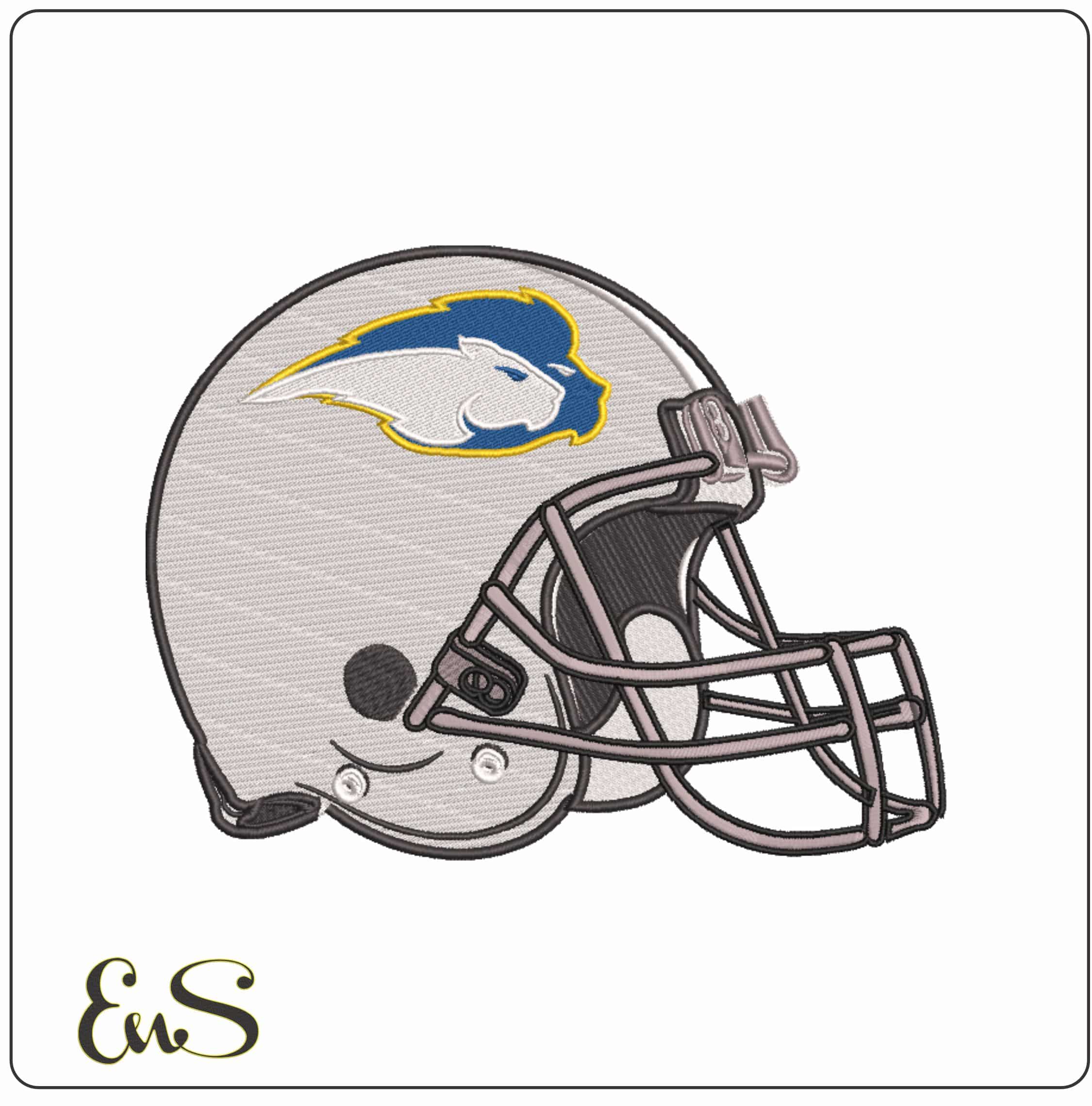 Hofstra Pride 2005 Football Helmet Embroidery Design