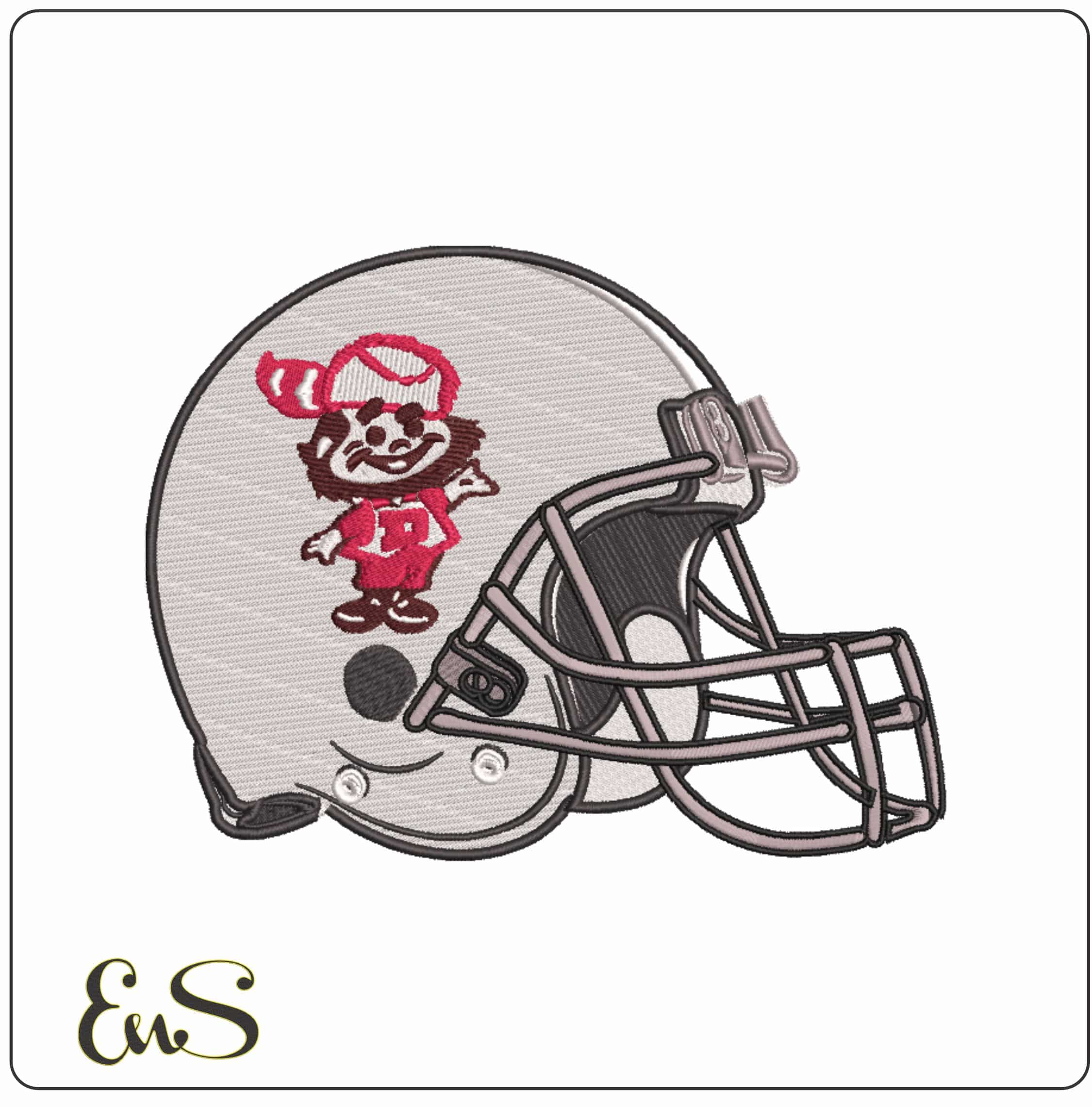 Denver Pioneers 1968-1985 Football Helmet Embroidery Design