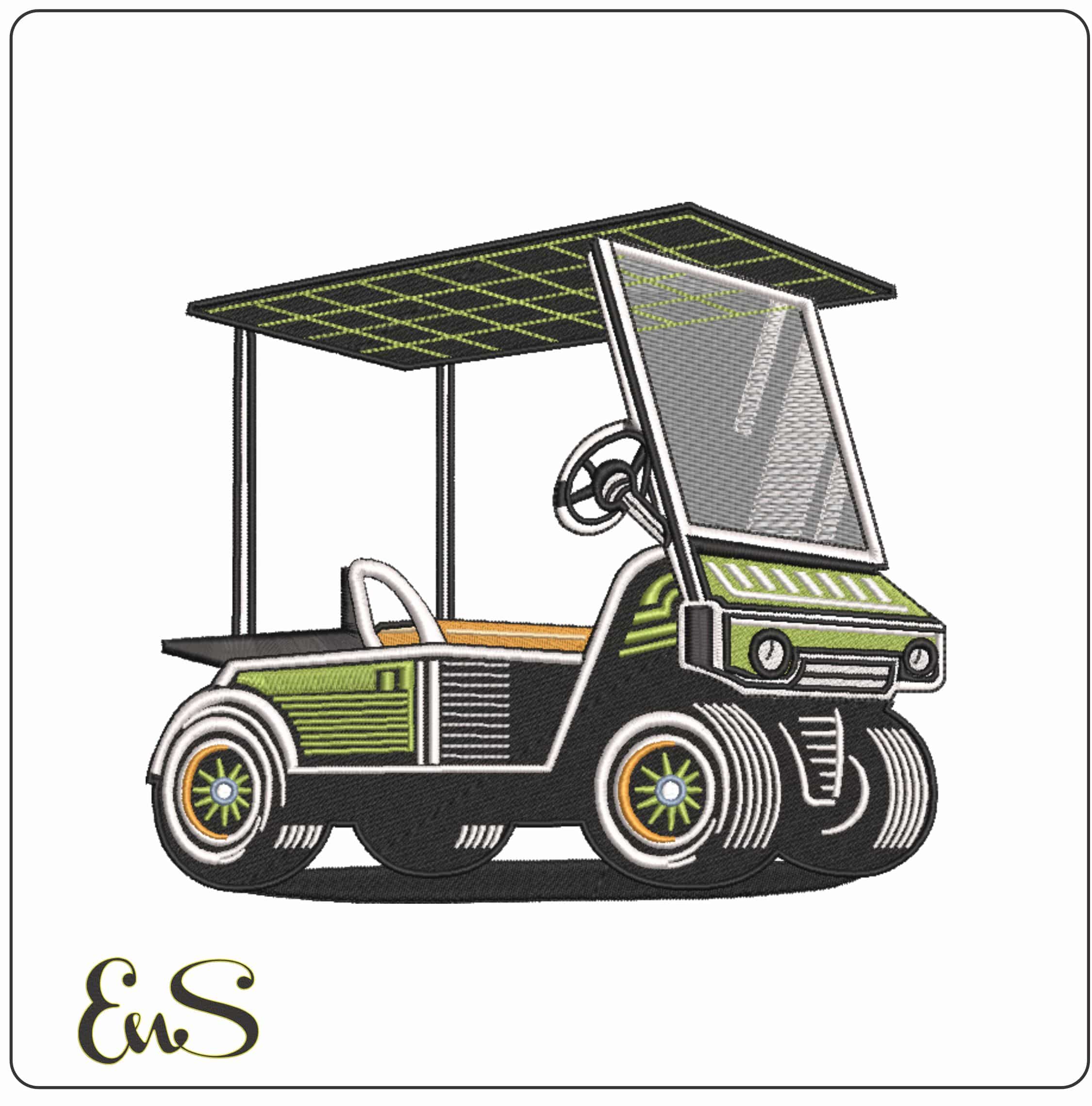 Buggy with No Seat Embroidery Design