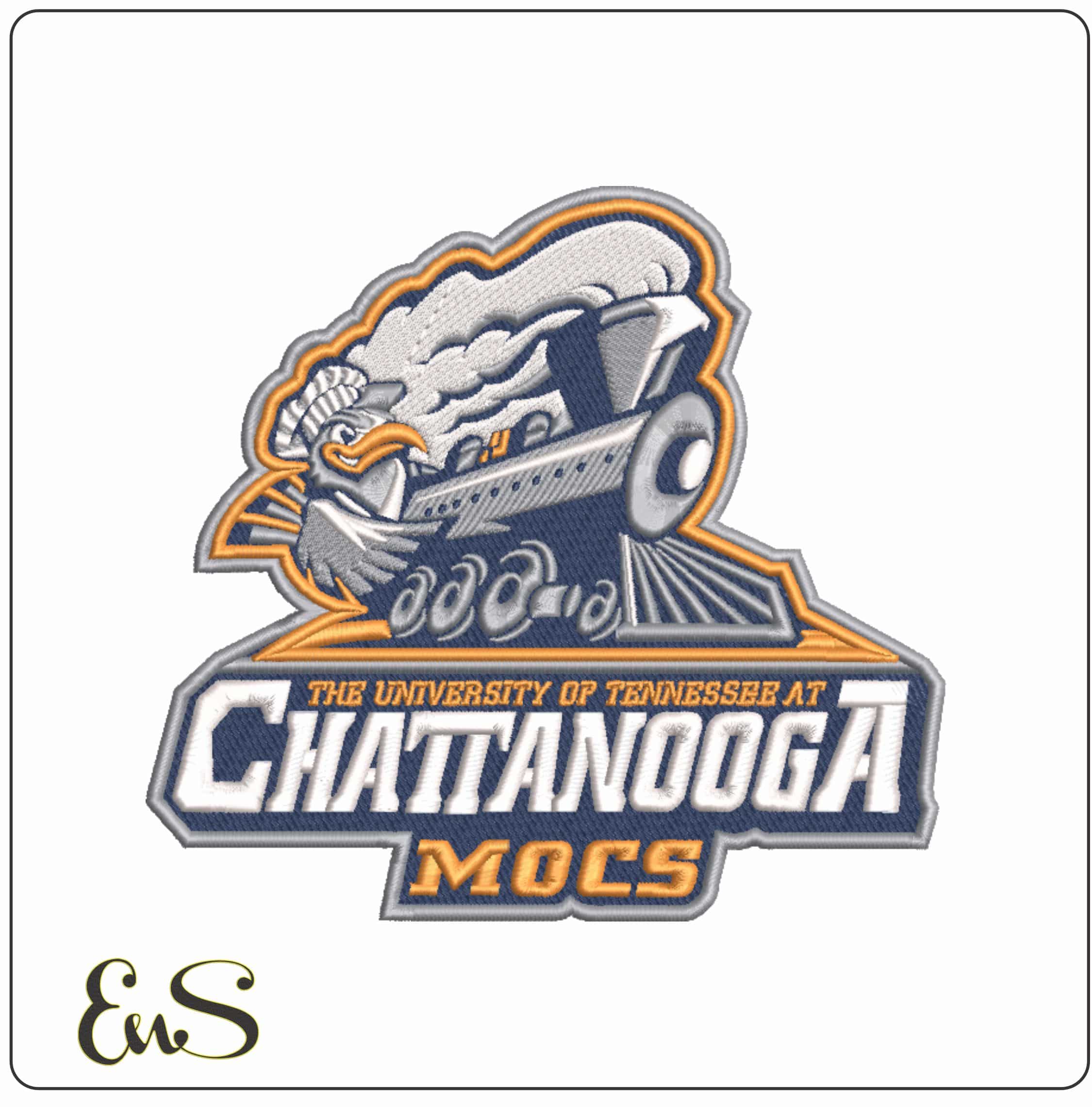 Chattanooga Mocs Logo 1997 to 2007 University of Tennessee   - Elegant embroidery design file-instant download