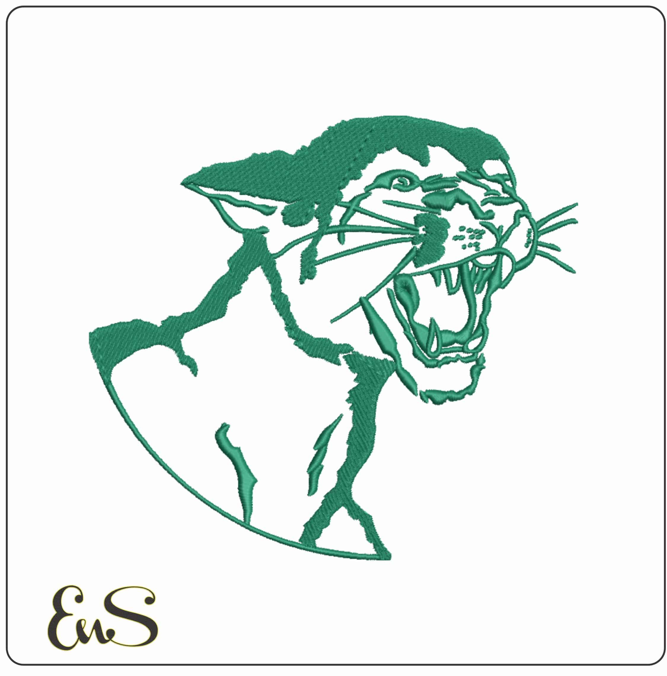 Chicago State Cougars Secondary  University   - Elegant embroidery design file-instant download