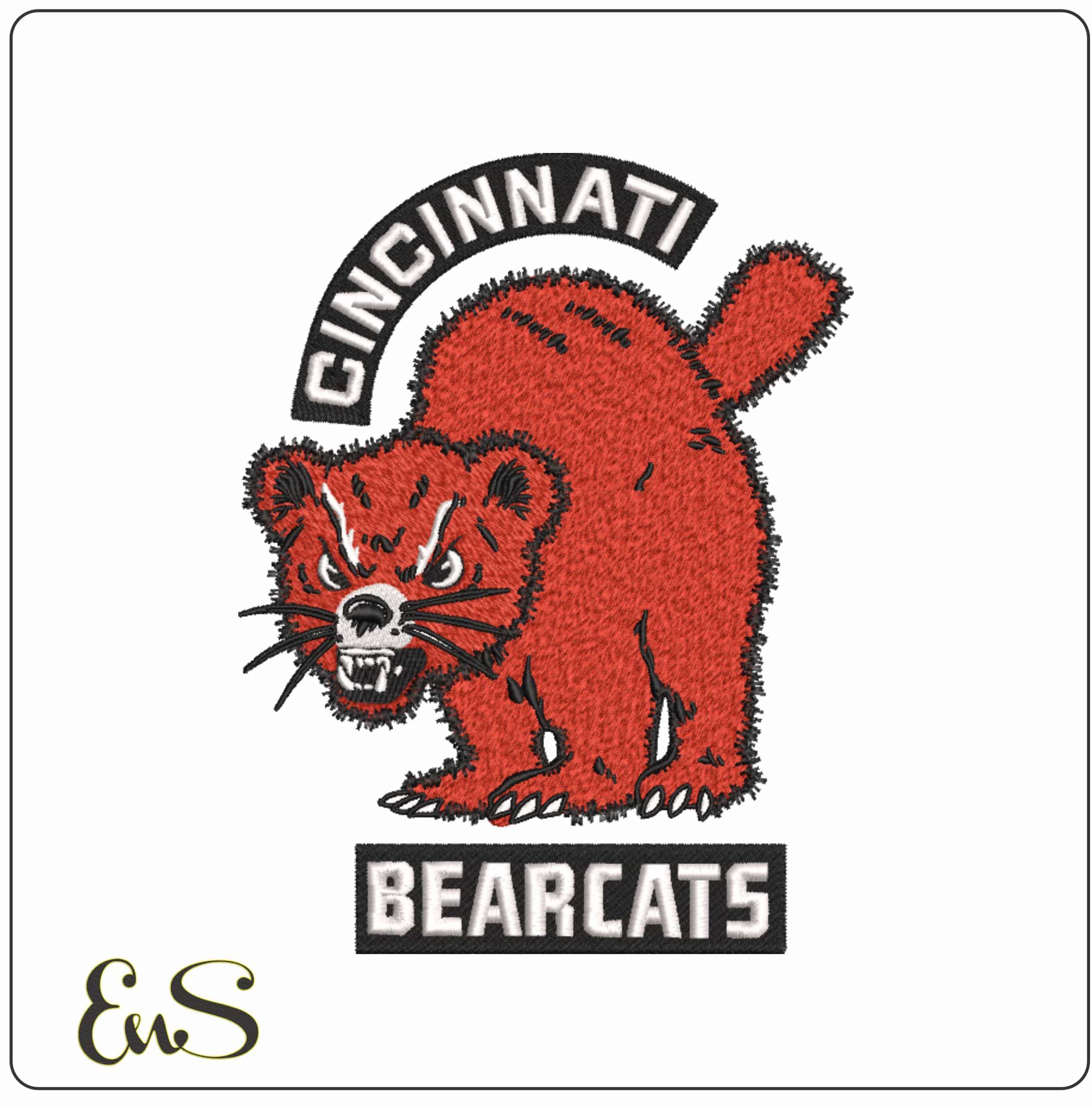 Cincinnati Bearcats University of Cincinnati   - Elegant embroidery design file-instant download