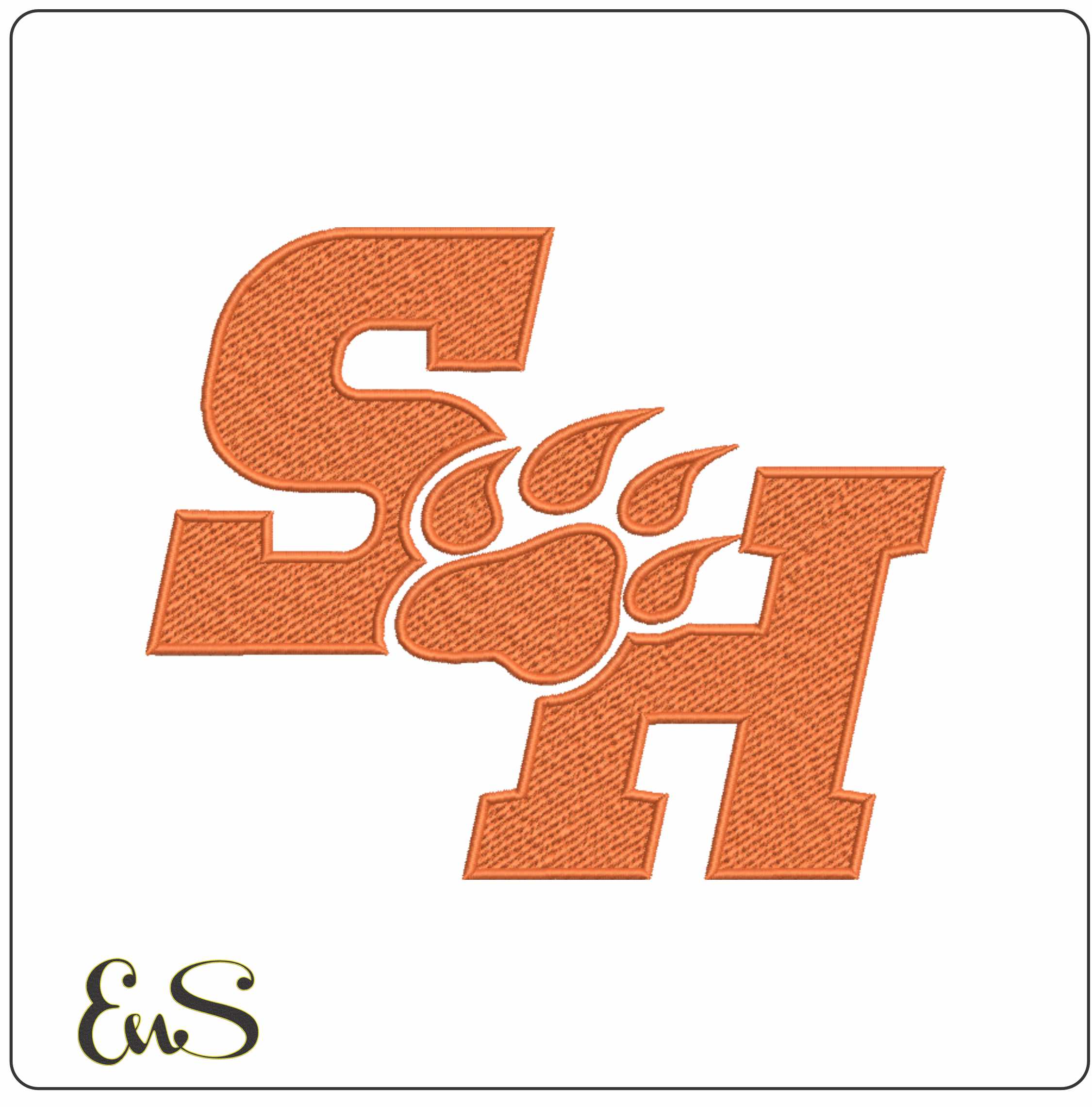 Sam Houston Bearkats Logo Embroidery Design