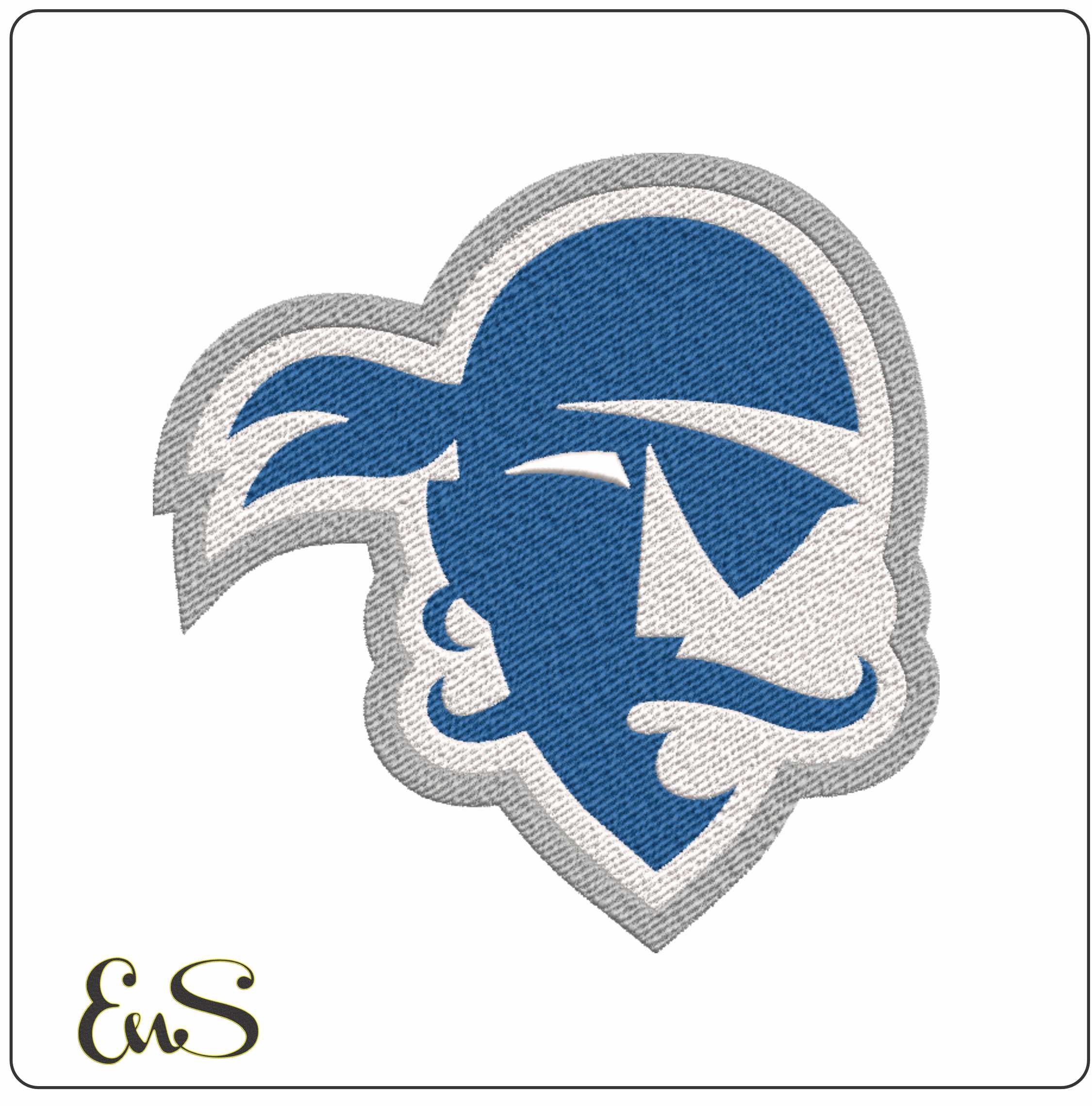 Seton Hall Pirates Pirate Head Logo Embroidery Design