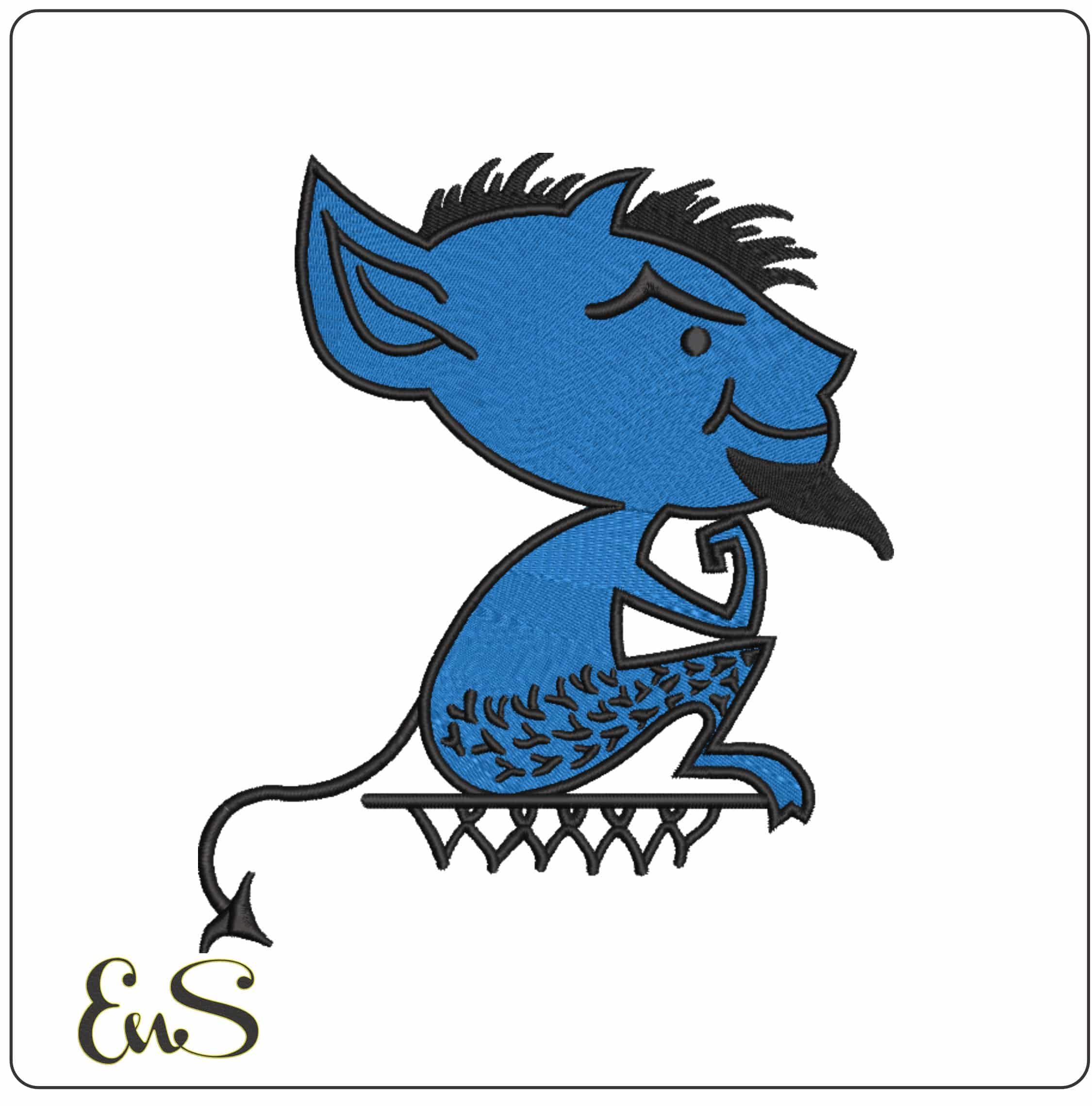 DePaul Blue Demons 1979 to 1999 DePaul University   - Elegant embroidery design file-instant download