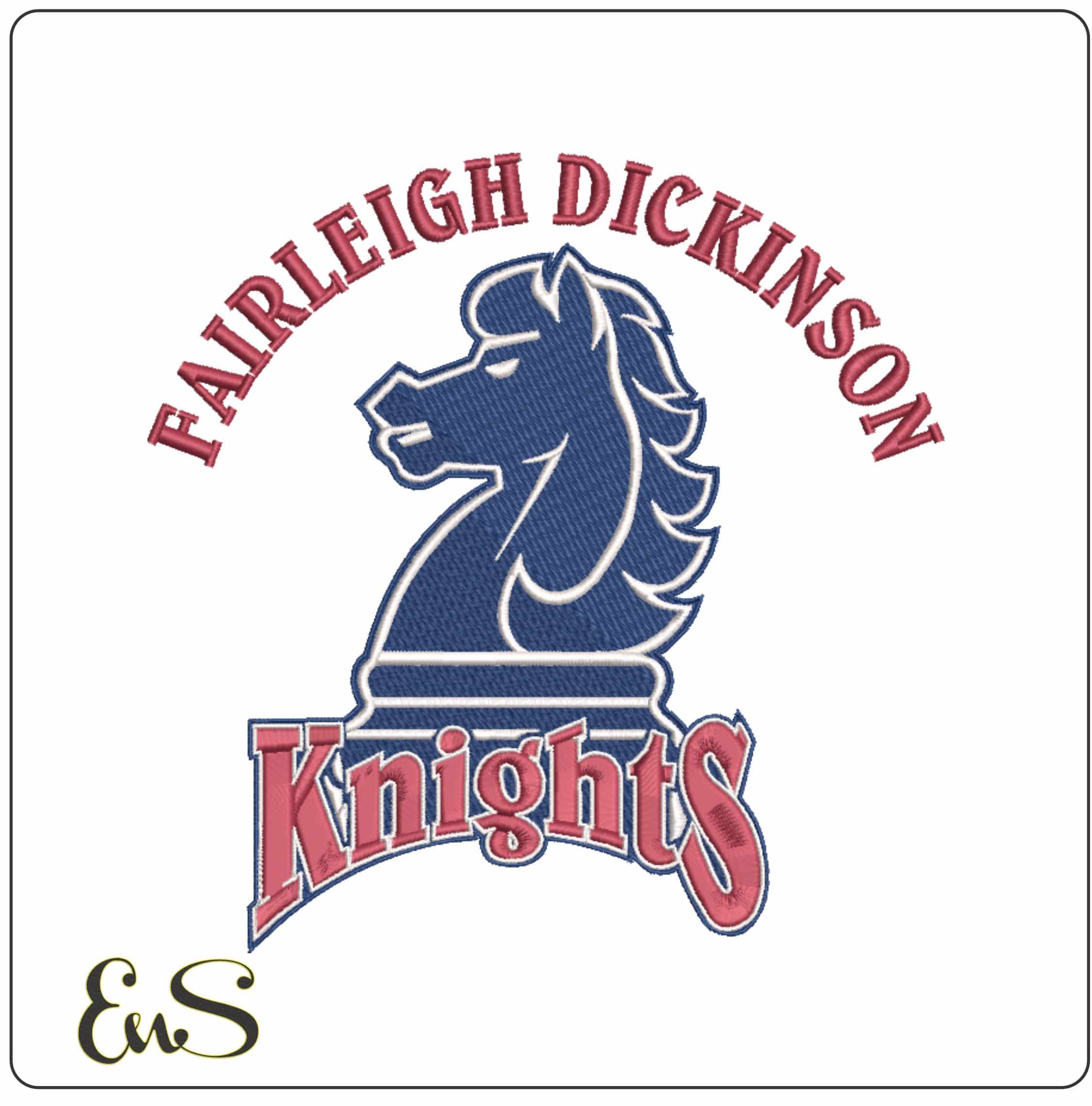 Fairleigh Dickinson Knights 2004 2019 University - Elegant embroidery design file-instant download
