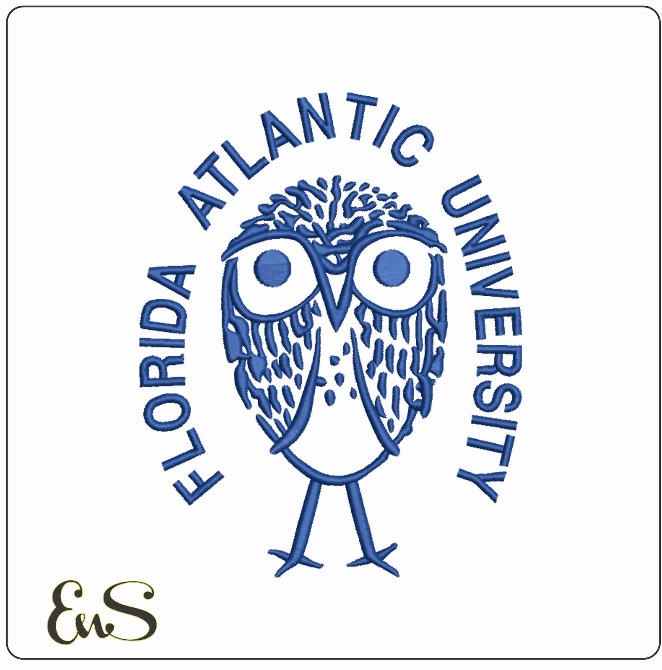 Florida Atlantic Owls 1979-1983 Logo Embroidery Design