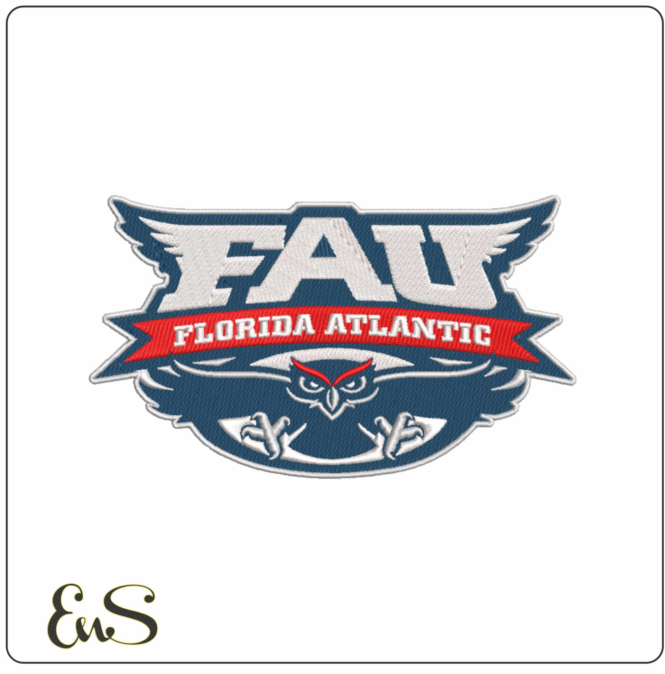 Florida Atlantic Owls 2005-2018 Owl FAU Banner Embroidery Design