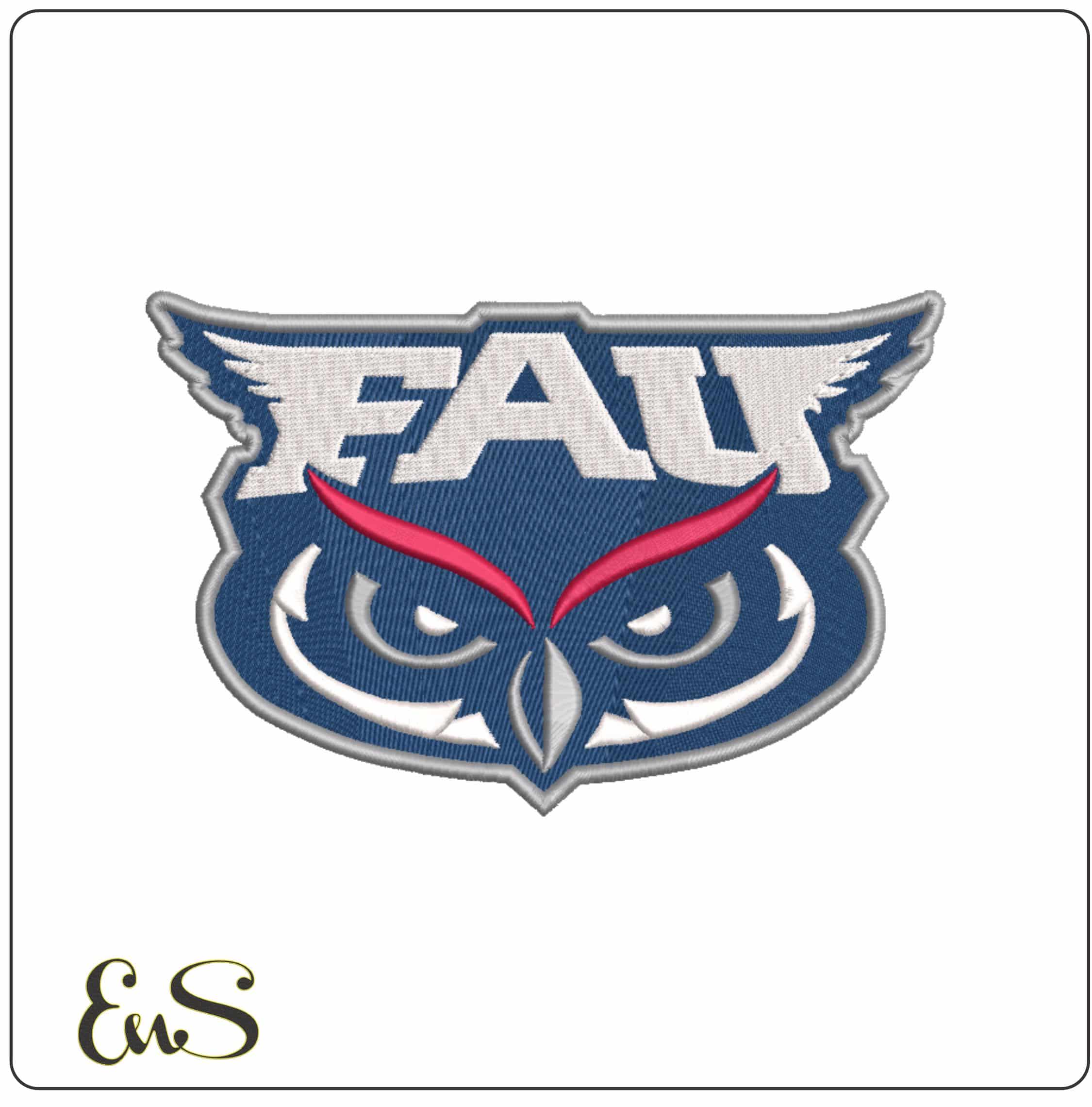 Florida Atlantic Owls 2018 to 2023 Florida Atlantic University - Elegant embroidery design file-instant download
