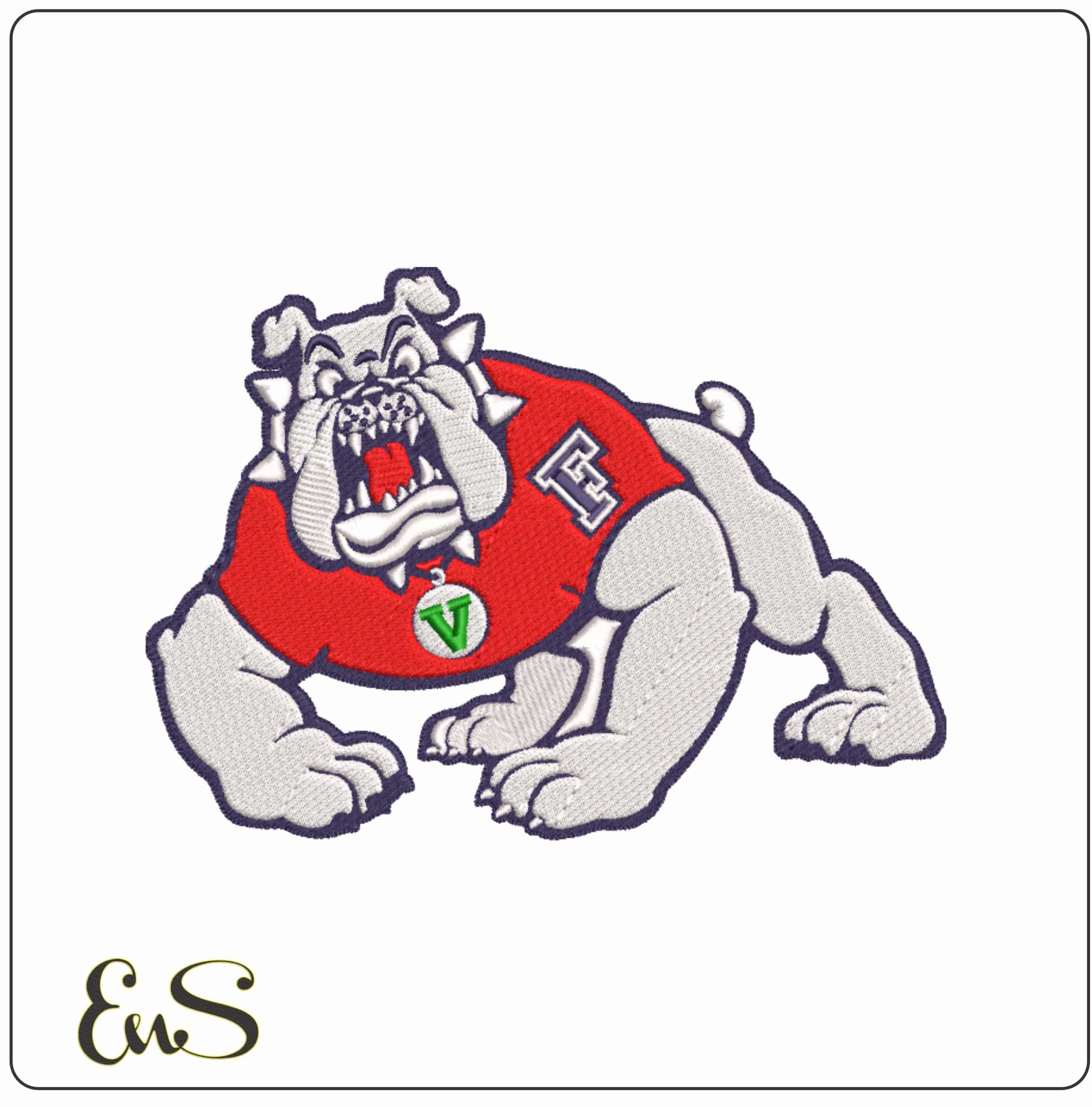 Fresno State Bulldogs 2006 Logo Embroidery Design