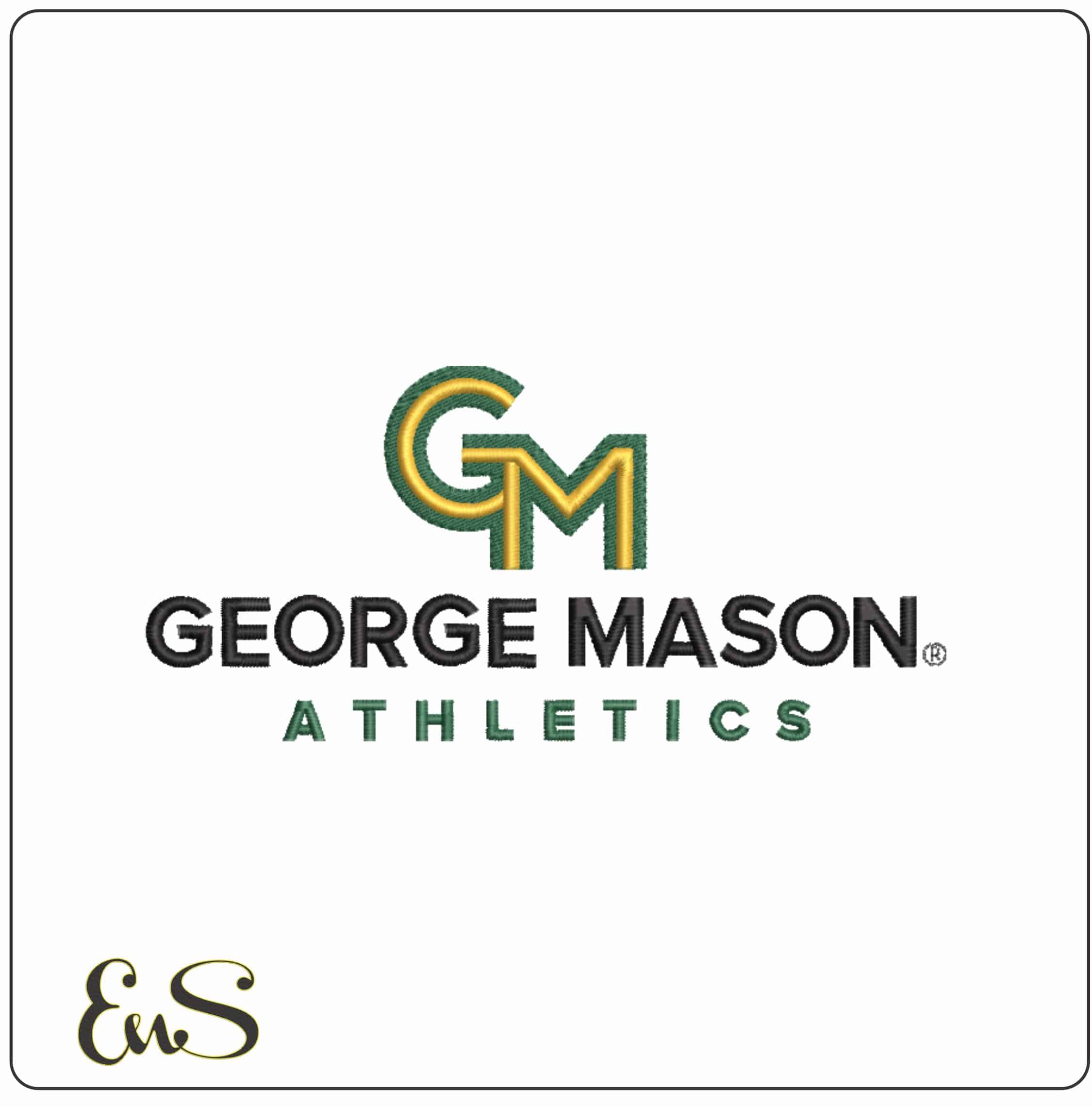 George Mason Athletics GM Wordmark Embroidery Design