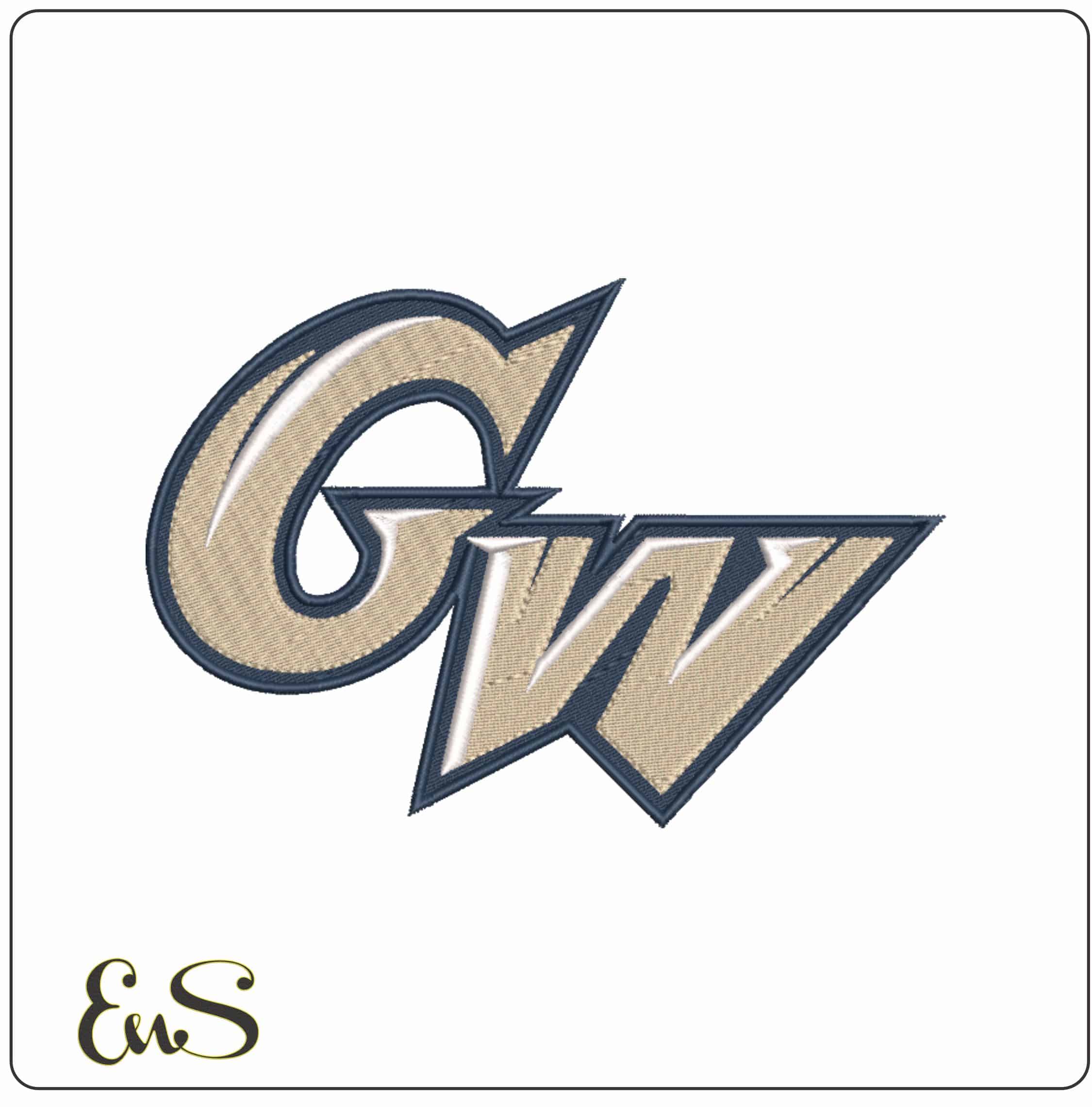 George Washington Colonials 2006 Logo Embroidery Design