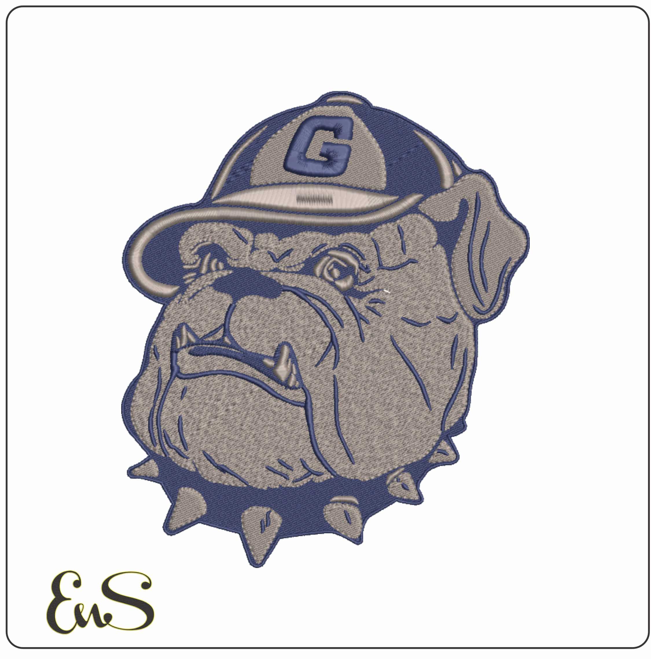 Georgetown Hoyas 1985-1995 Logo Embroidery Design