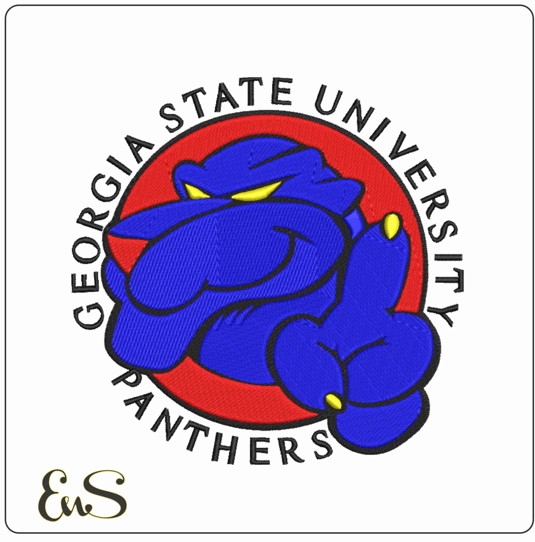 Georgia State Panthers 1994-2002 Logo with Wordmark Embroidery Design