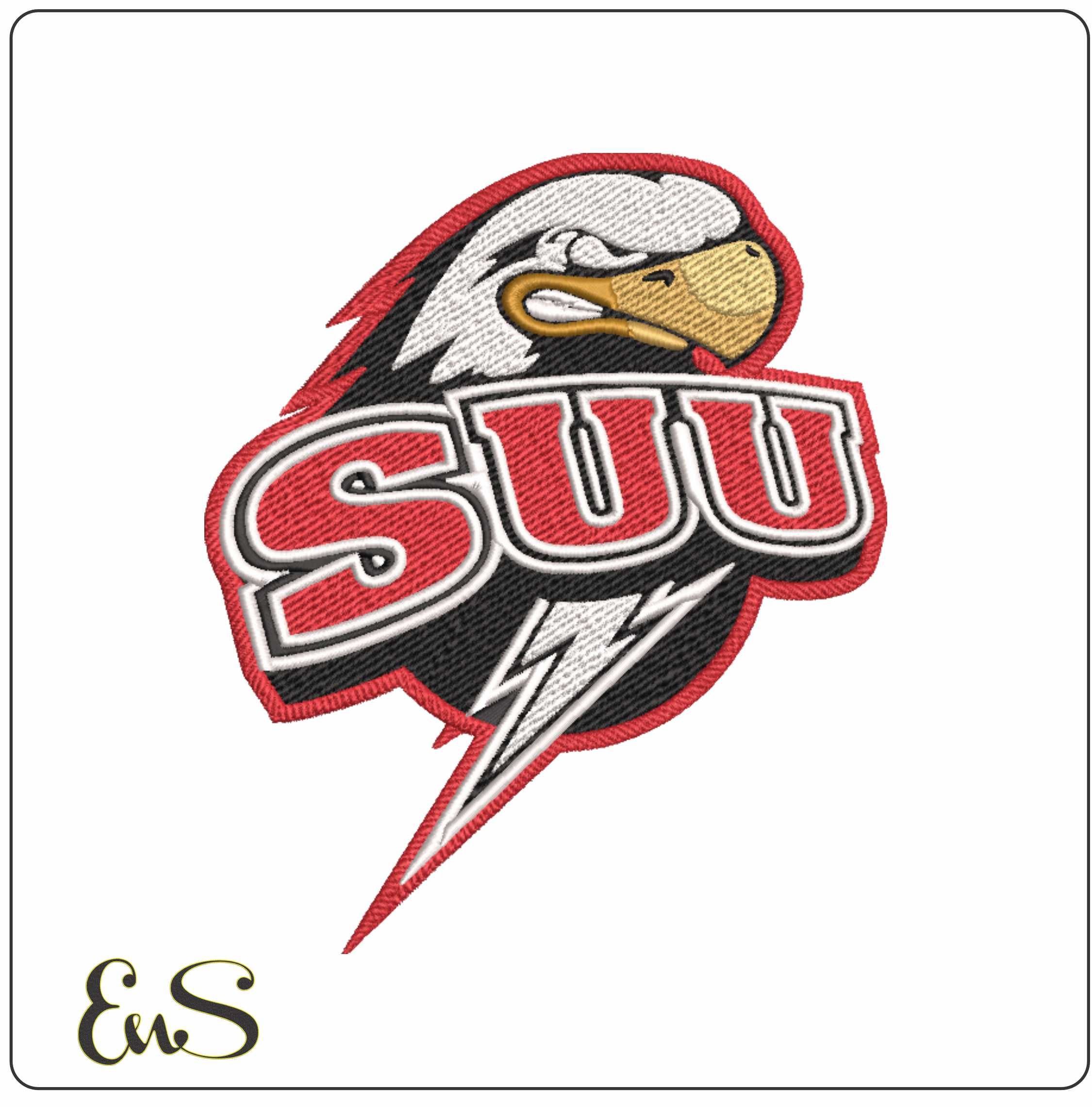 Southern Utah Thunderbirds Logo Embroidery Design
