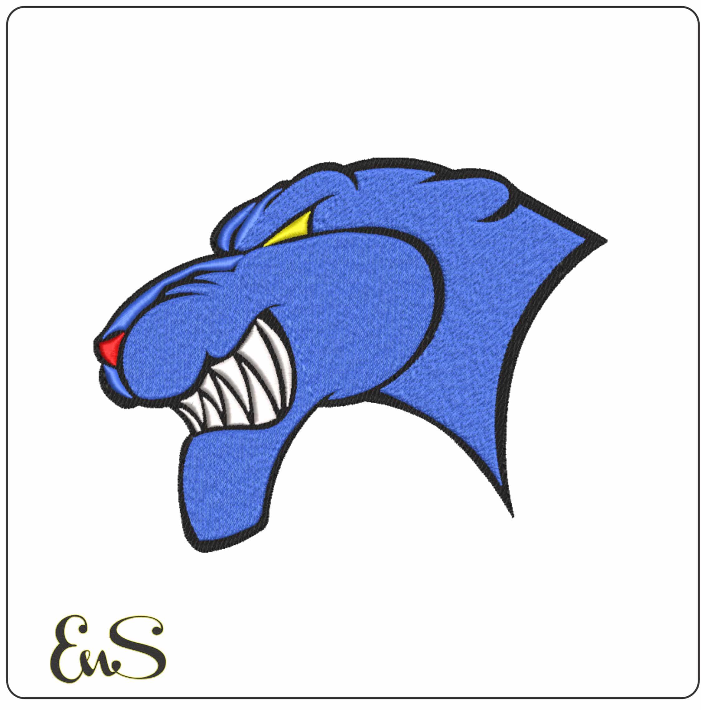 Georgia State Panthers 2002-2009 Logo Embroidery Design