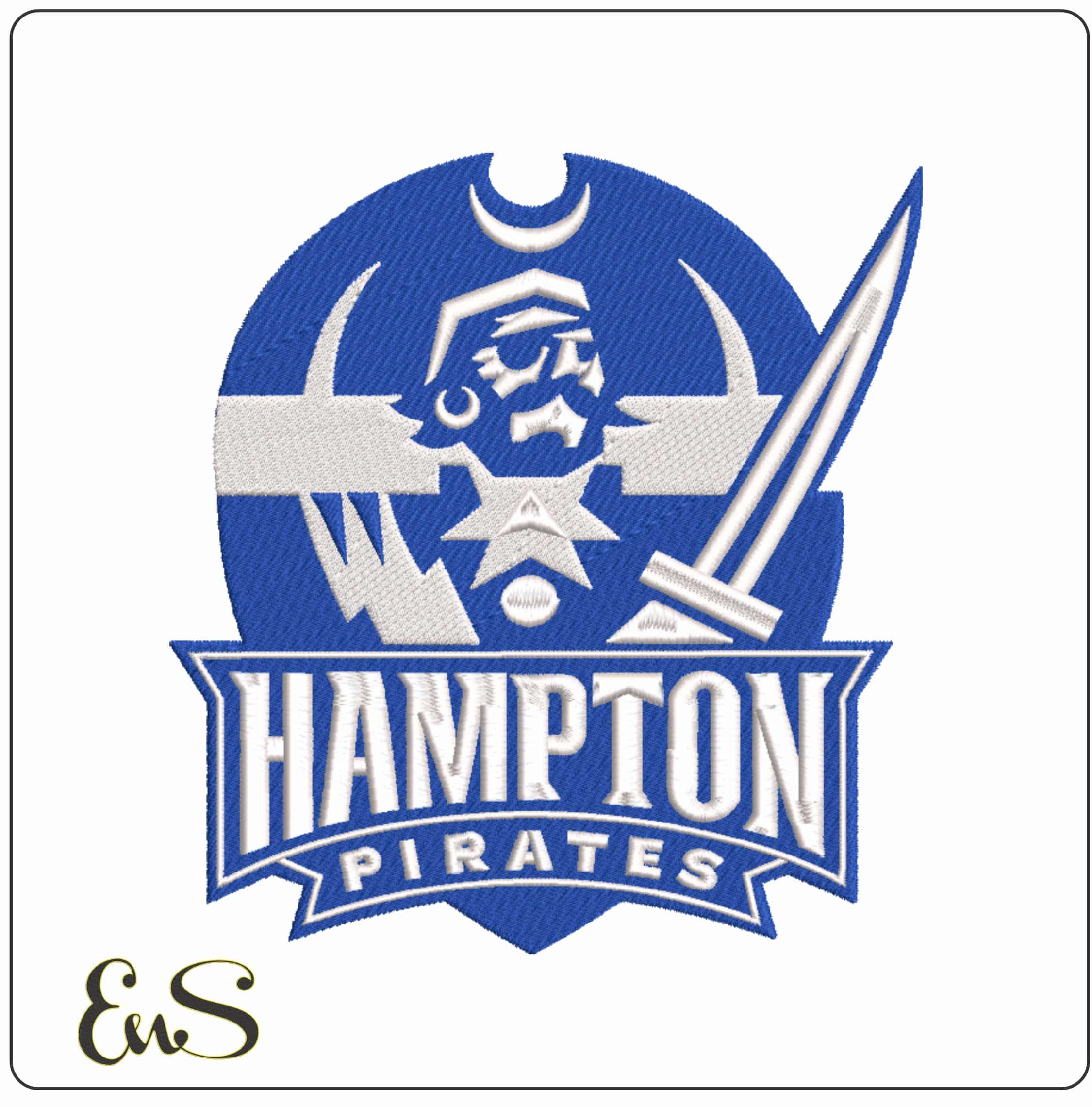 Hampton Pirates 2007 Logo Embroidery Design