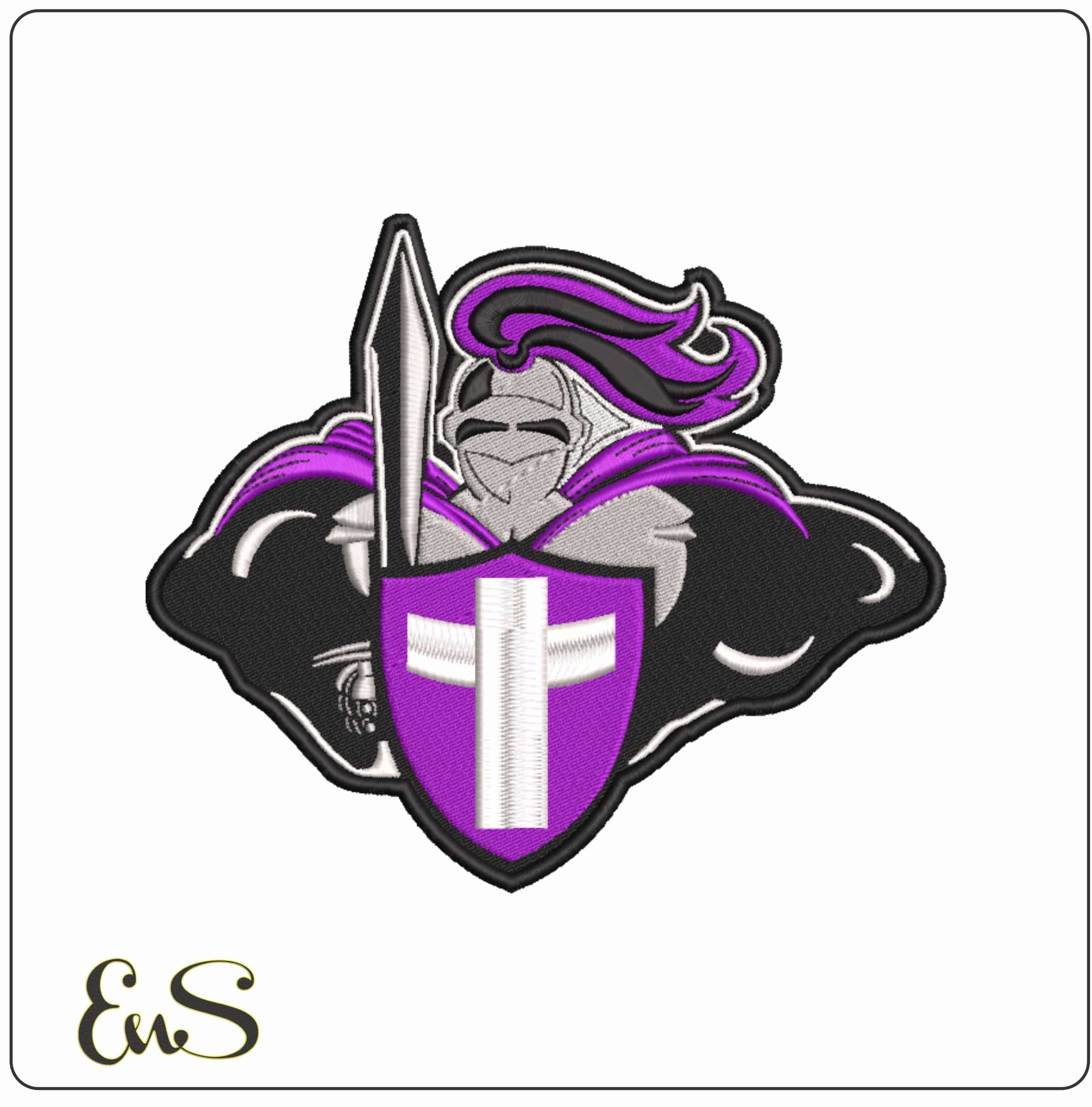 Holy Cross Crusaders 1999-2013 Logo Embroidery Design