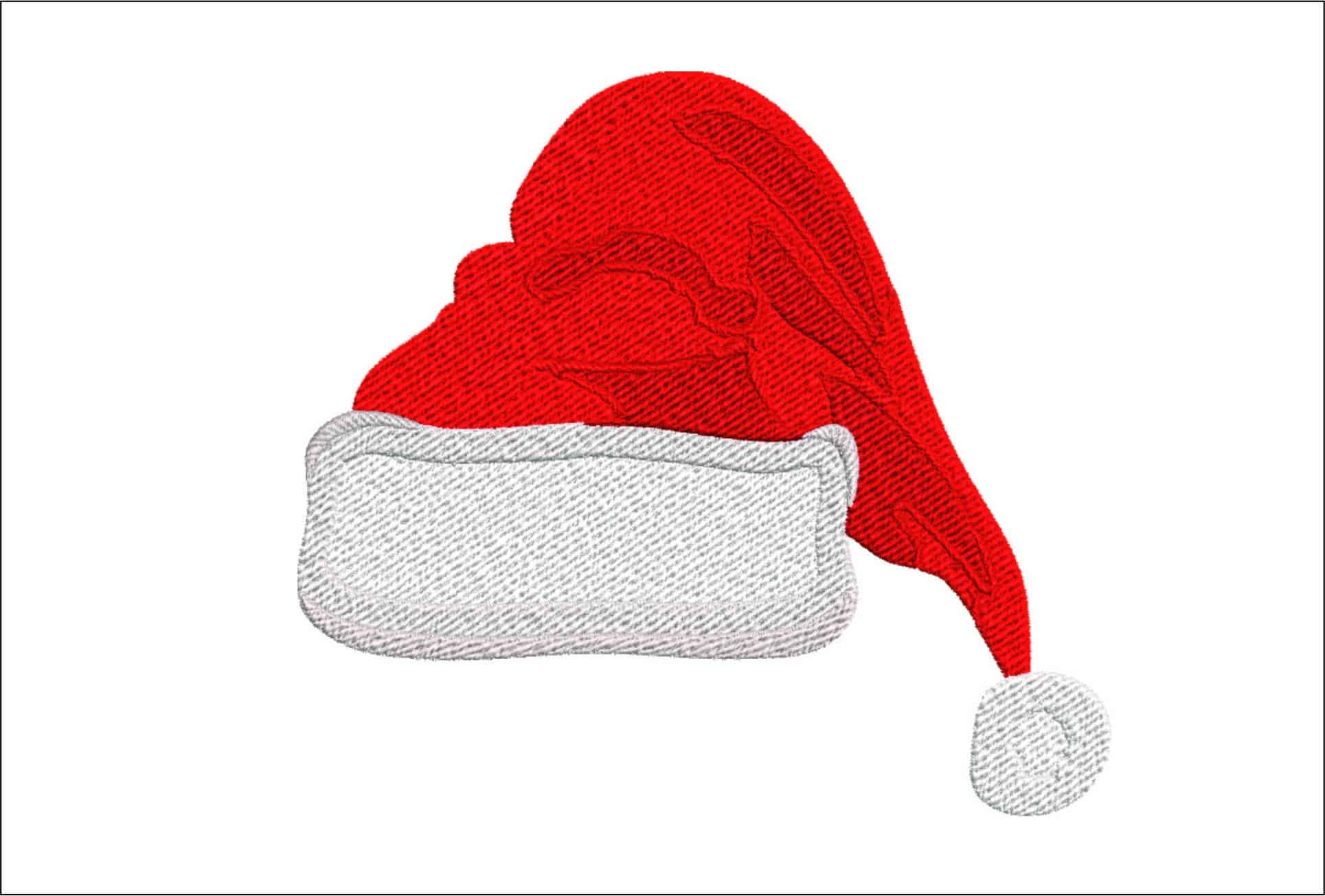 Christmas Hat Embroidery Design