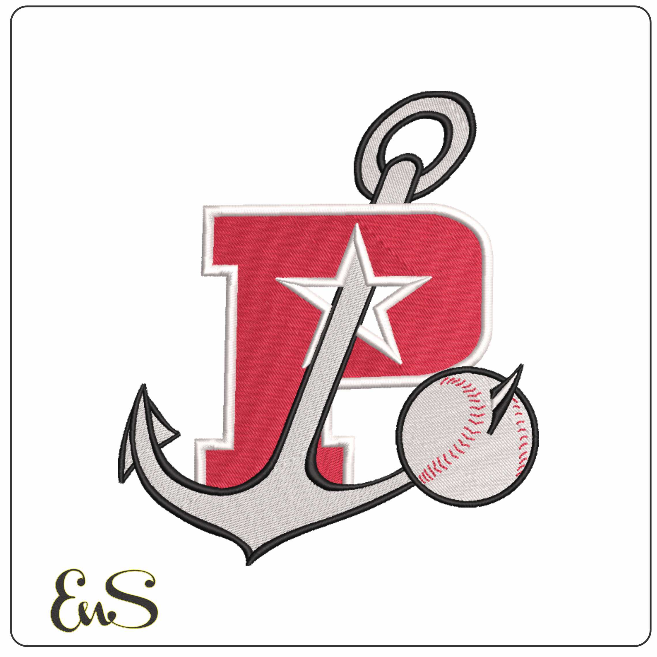 Stockton Ball Park Embroidery Design
