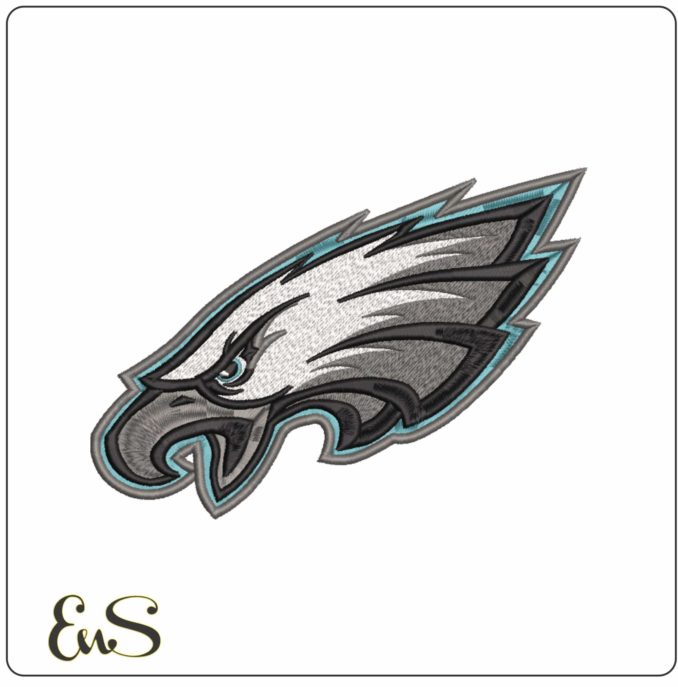 Philadelphia Eagles NFL embroidery design -Lincoln Financial Field Stadium men's football embroidery machine pattern embroidery file - instant download