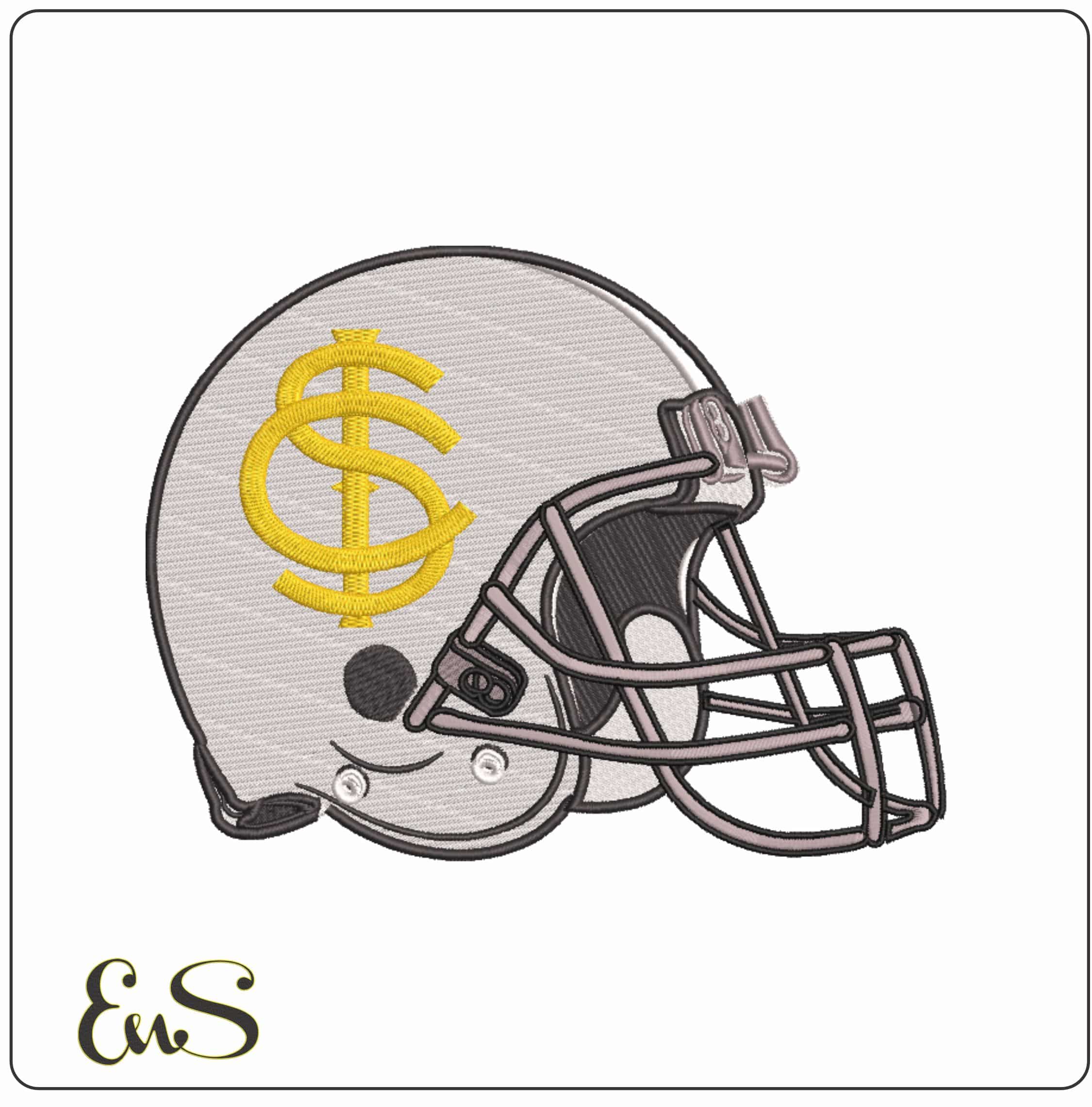 AF Helmet Iowa Hawkeyes 1930 to 1941 elegant embroidery design file-instant download