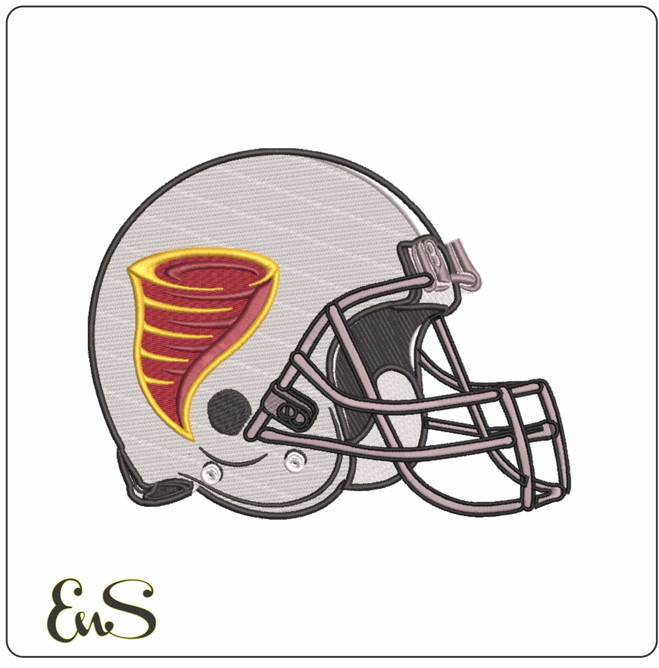 AF Helmet Iowa State Cyclones Secondary - Elegant embroidery design file-instant download