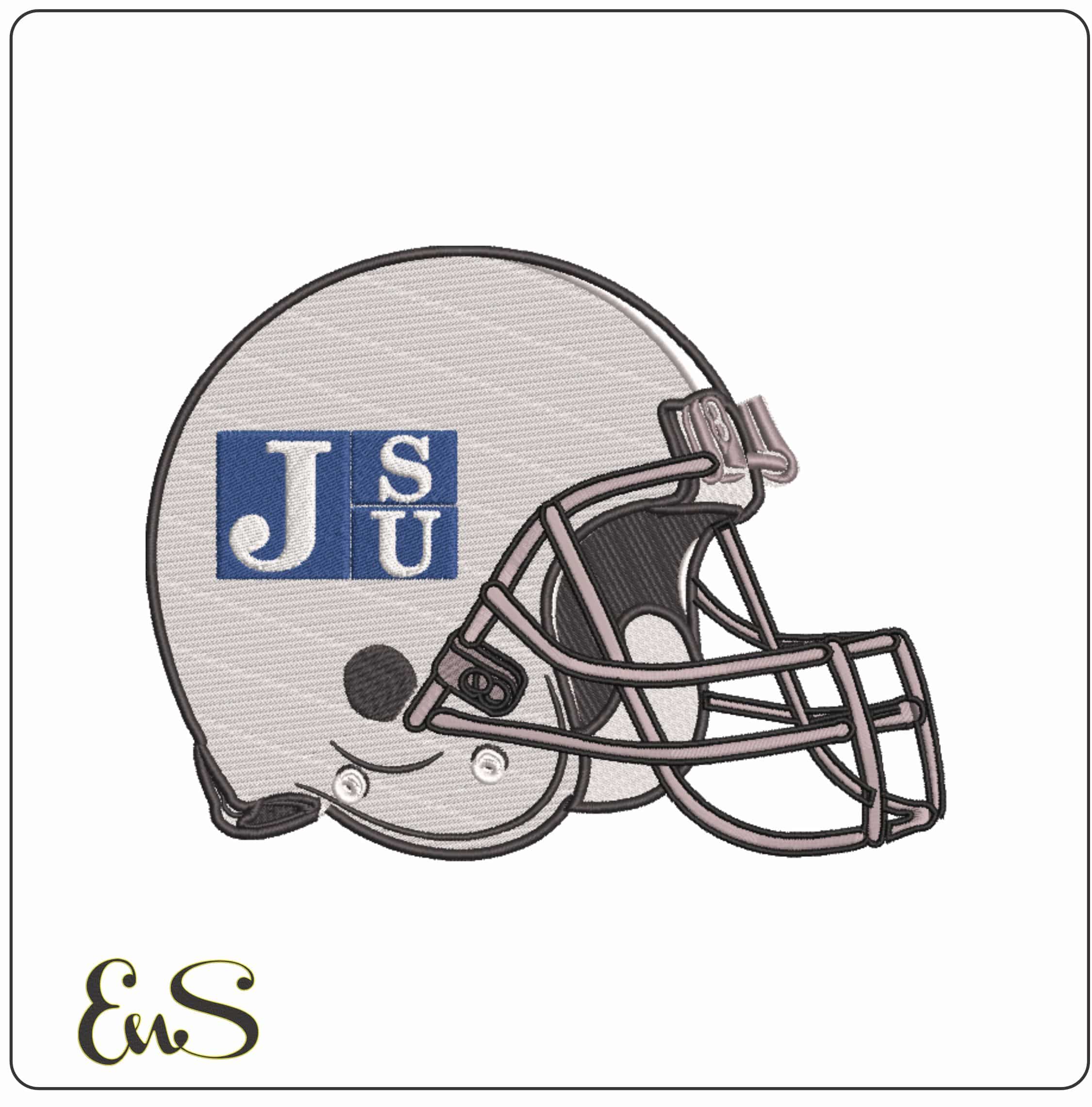 AF Helmet Jackson State Tigers 2006 - Elegant embroidery design file-instant download