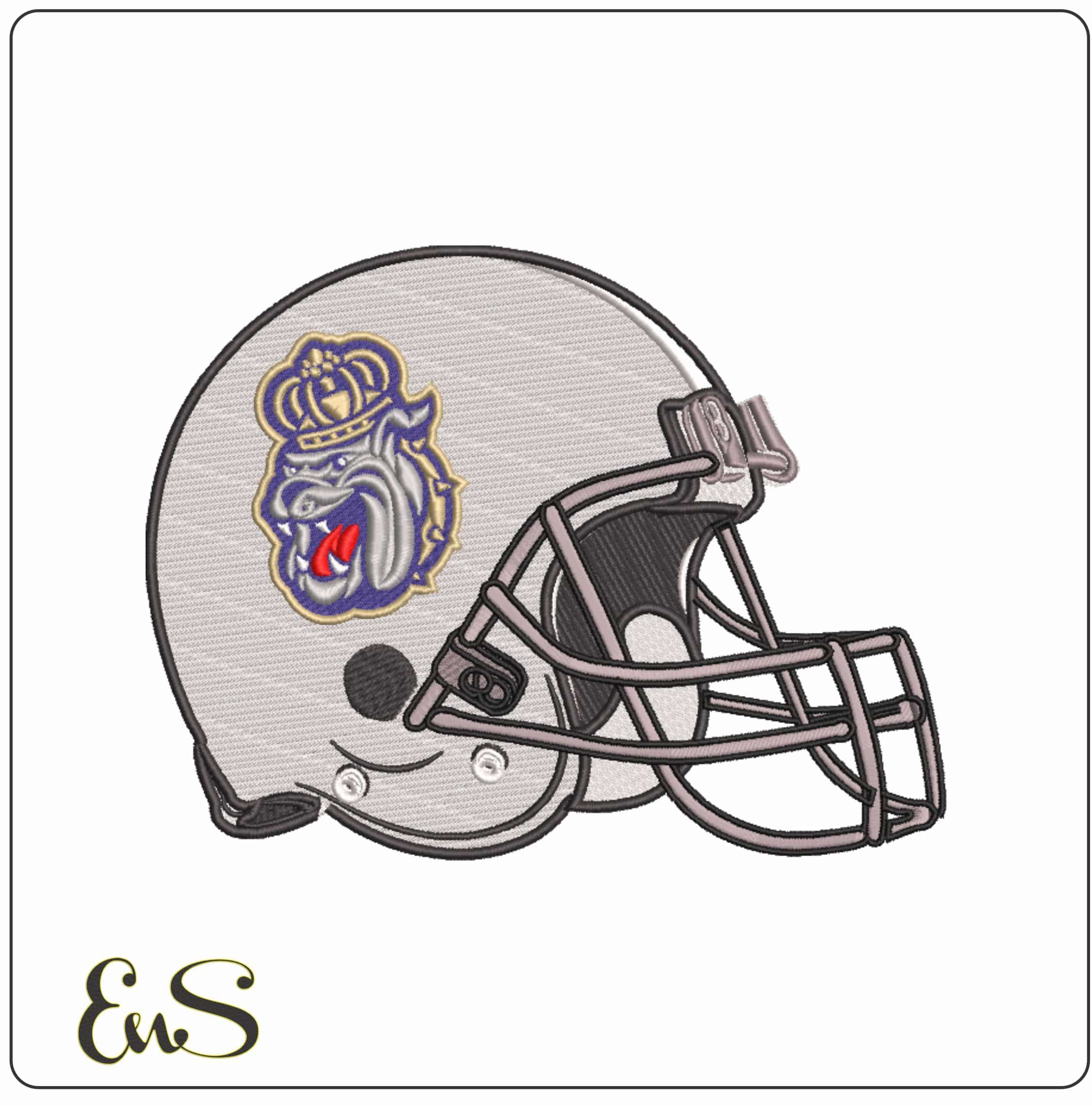 AF Helmet James Madison Dukes Alternative - Elegant embroidery design file-instant download